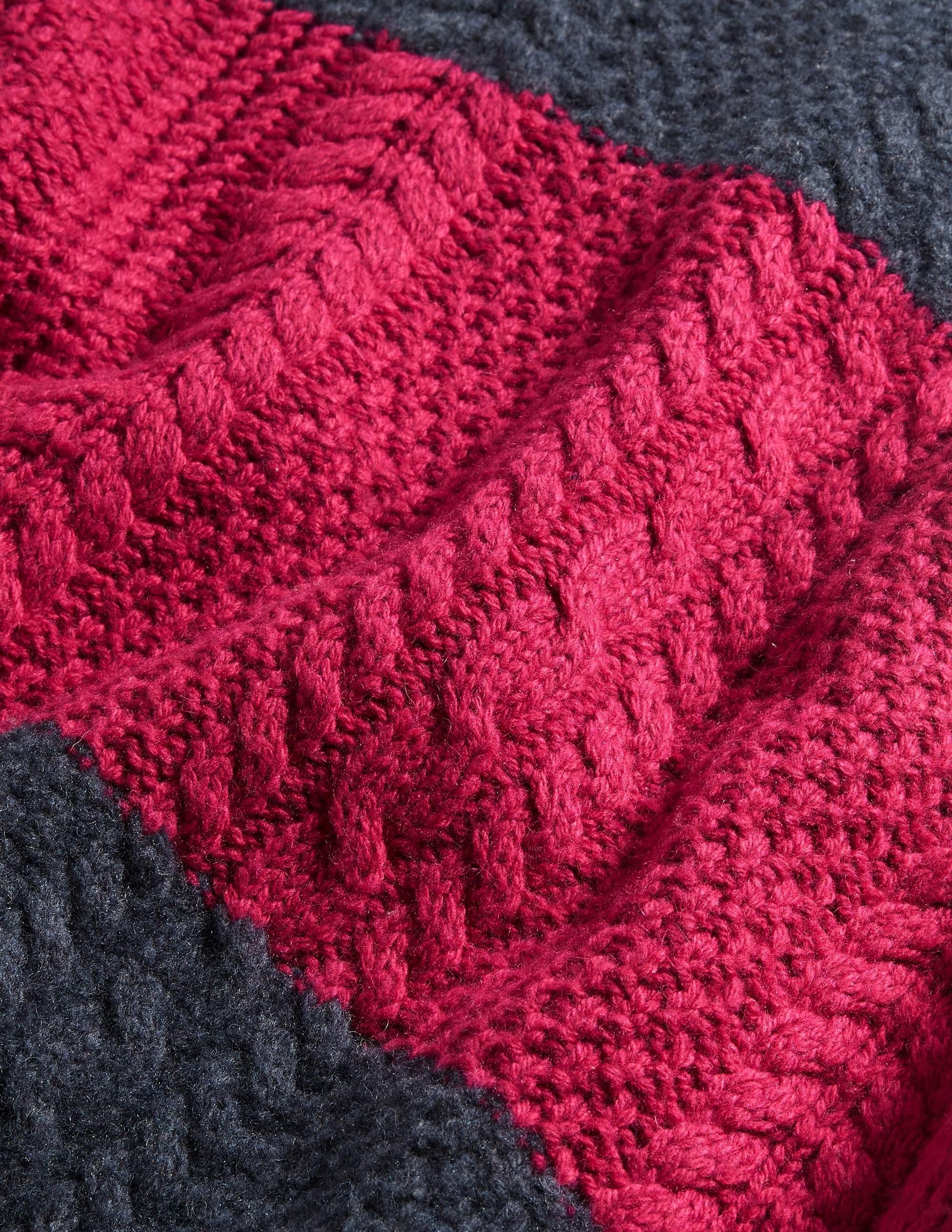 Paul Sweater-Navy/ Magenta Pink - Image 6