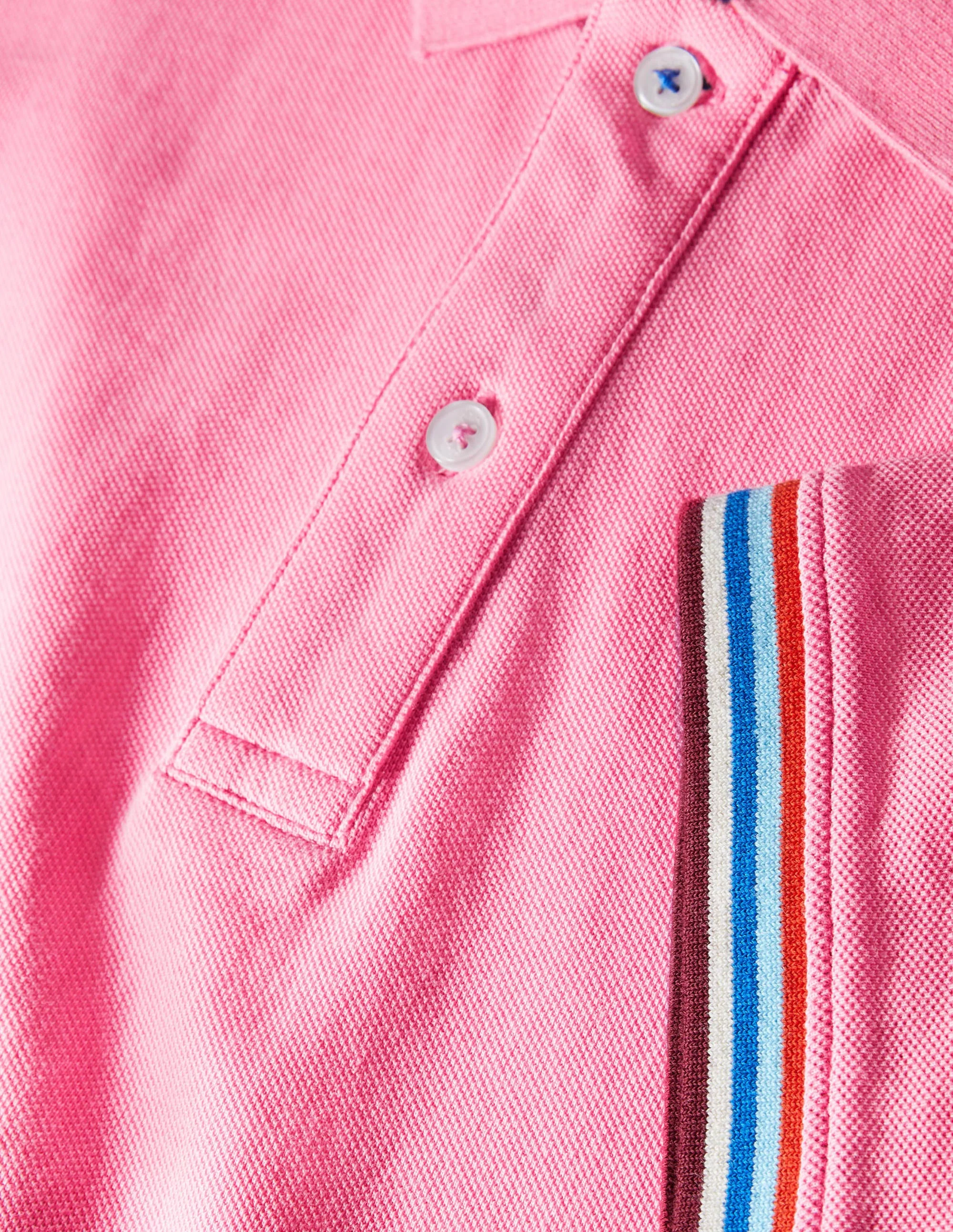 Piqué Polo Shirt-Bright Petal - Image 5