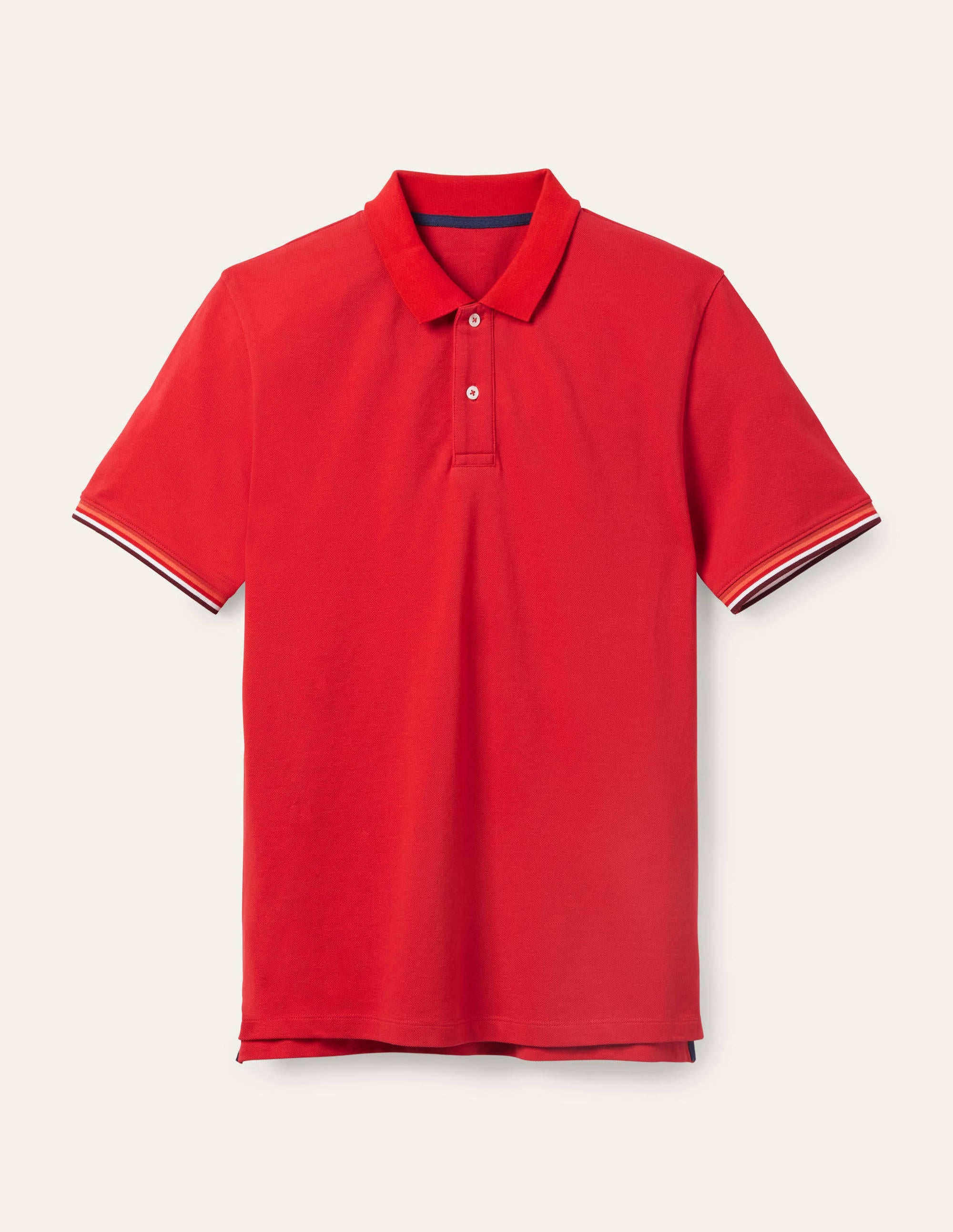 Piqué Polo Shirt-Cranberry Red - Image 5