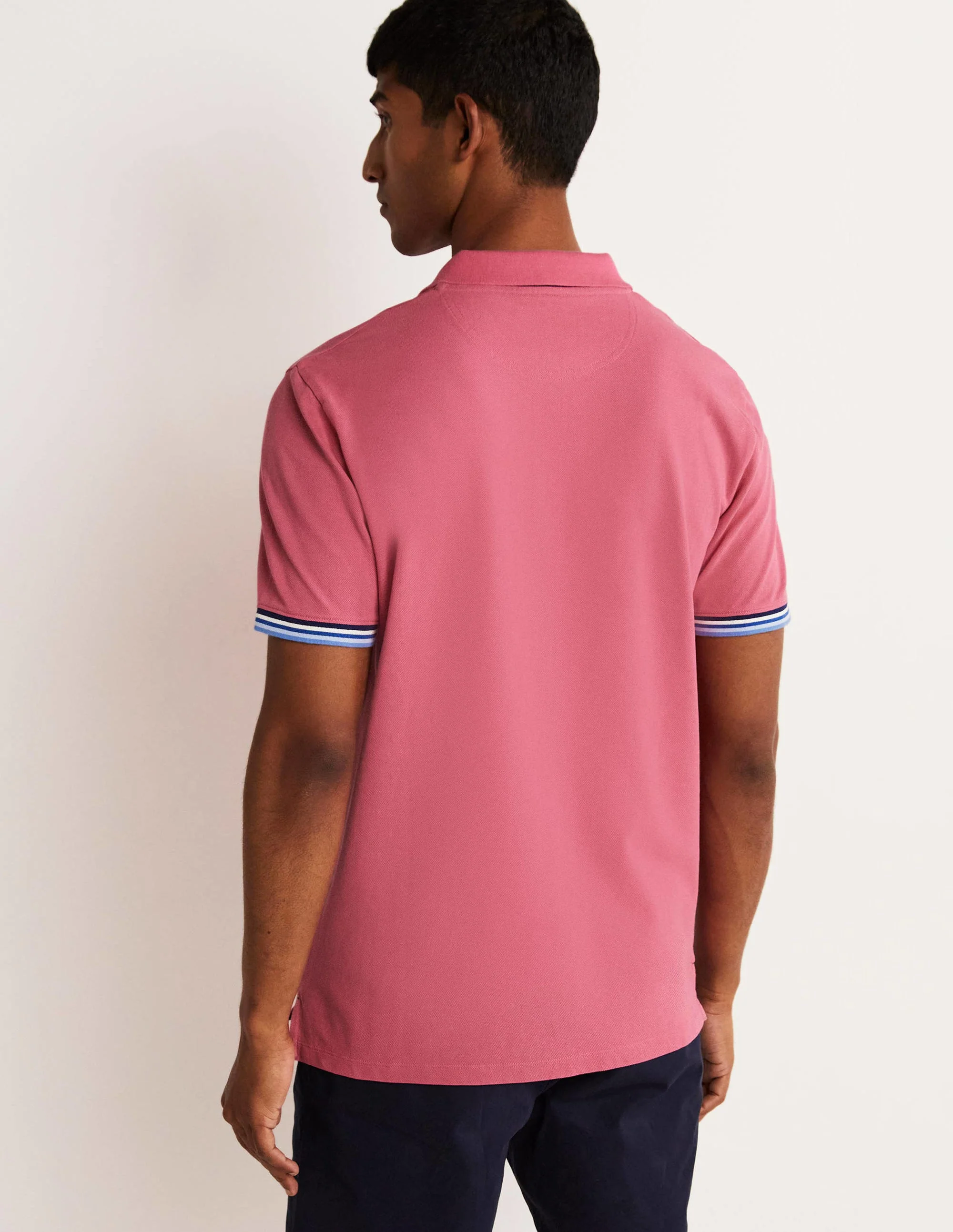 Piqué Polo Shirt-Sweet William Pink - Image 3
