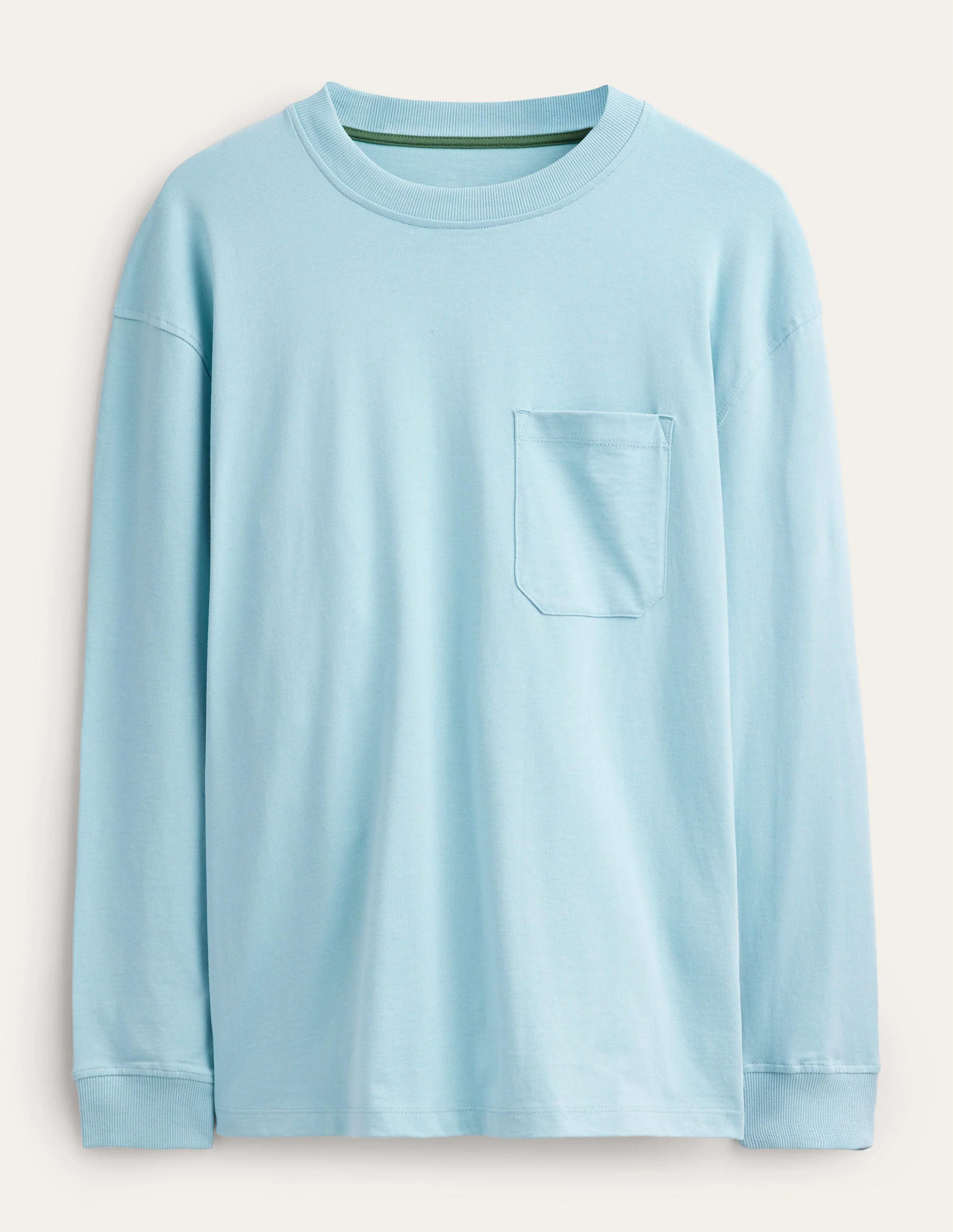 Relaxed Long Sleeve T-shirt-Washed Blue