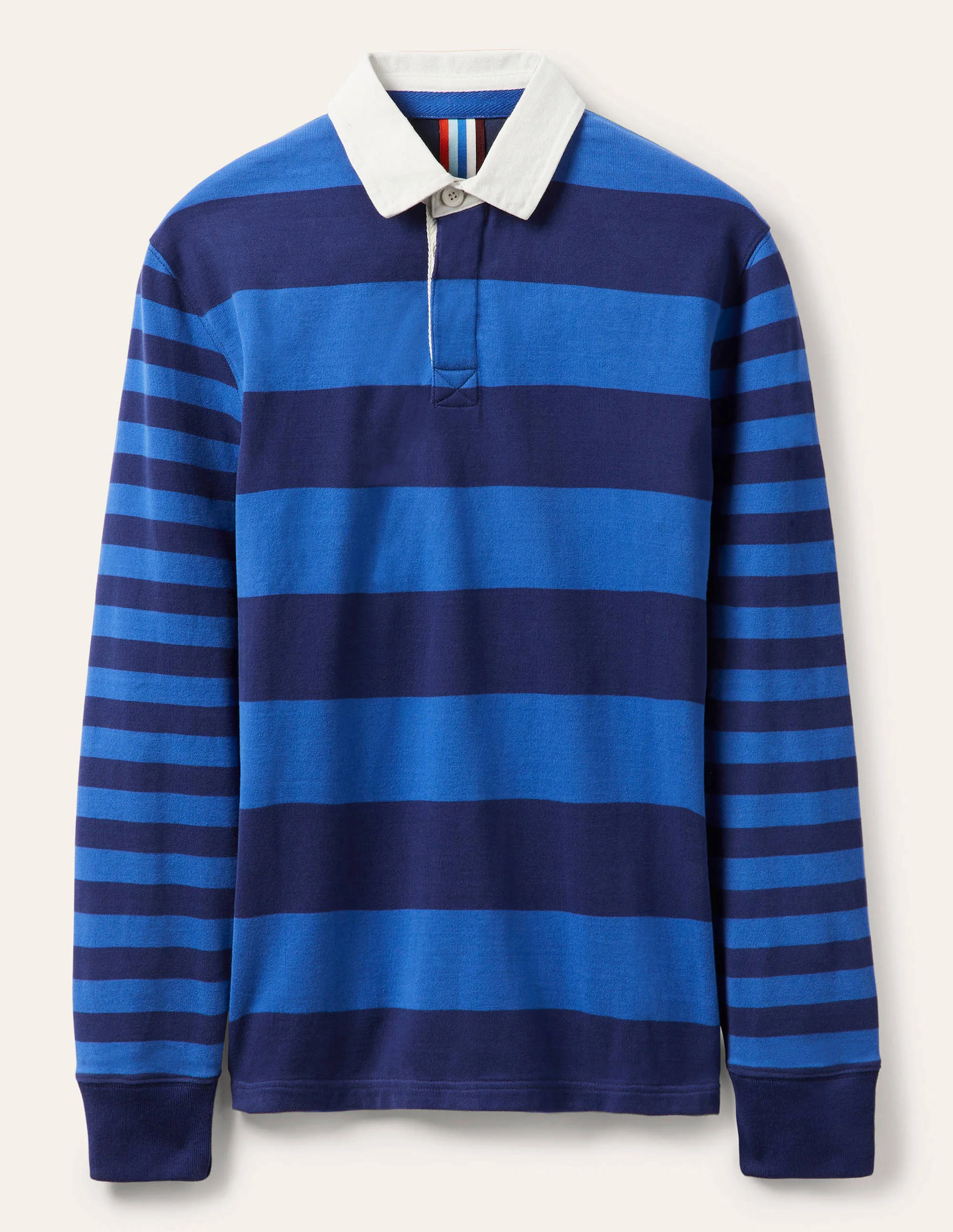 Rugby Shirt-Blues Hotchpotch Stripe - Image 5