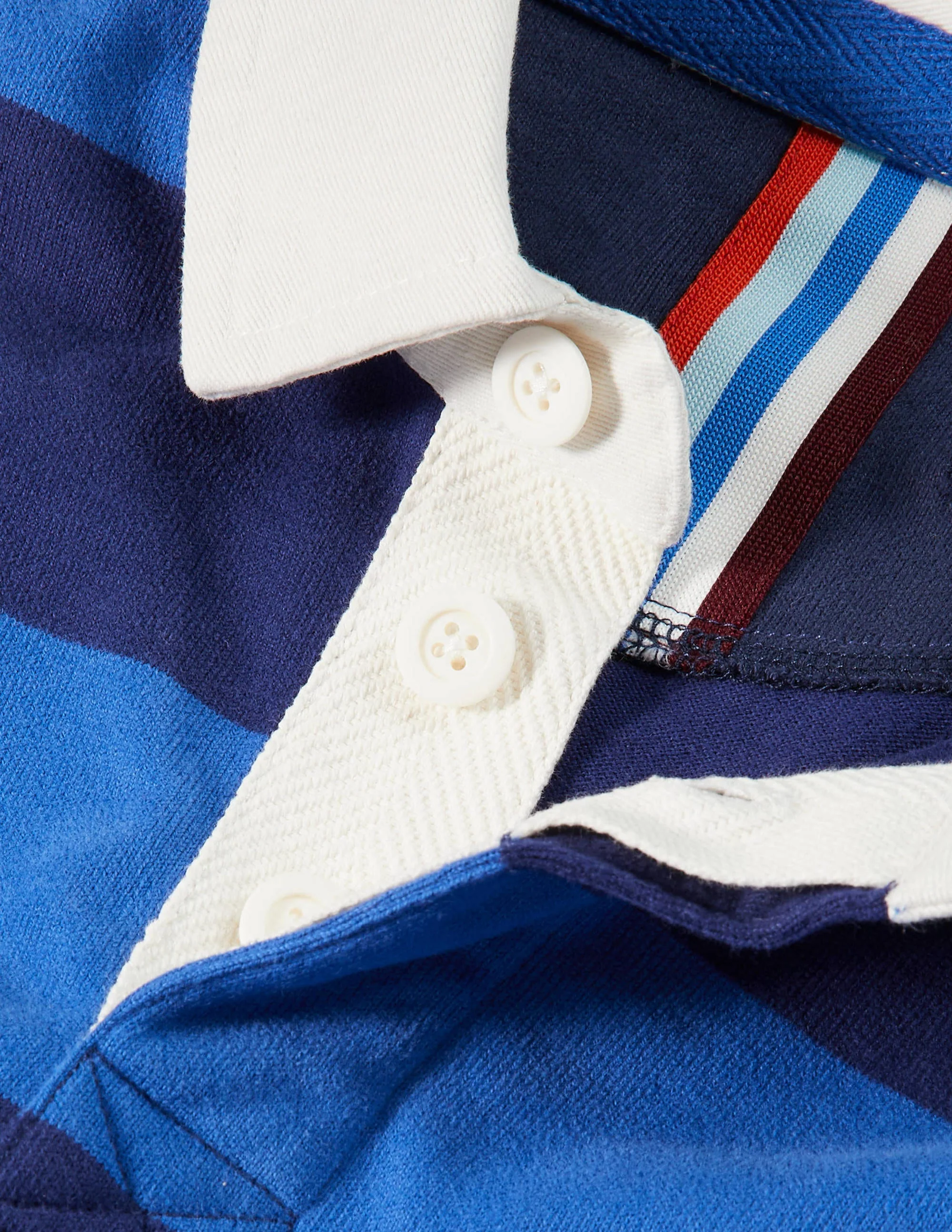 Rugby Shirt-Blues Hotchpotch Stripe - Image 6