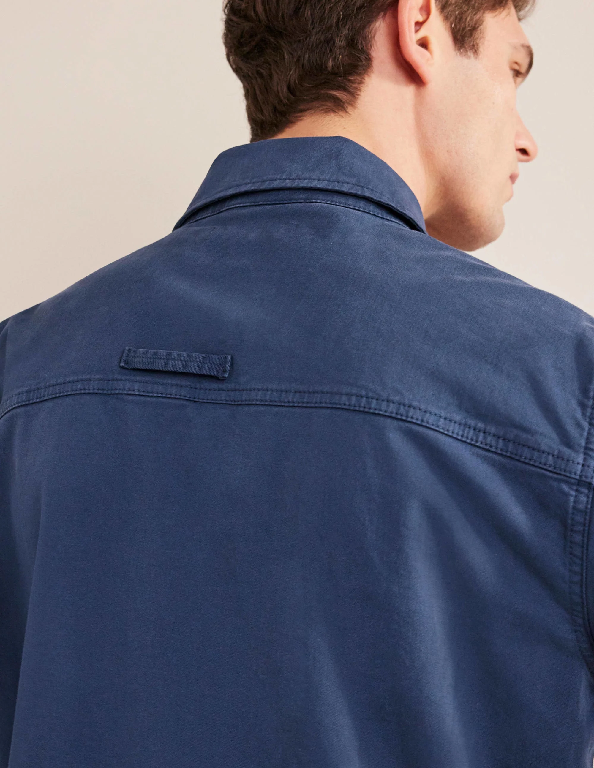 Safari Jacket-Laundered Navy - Image 4