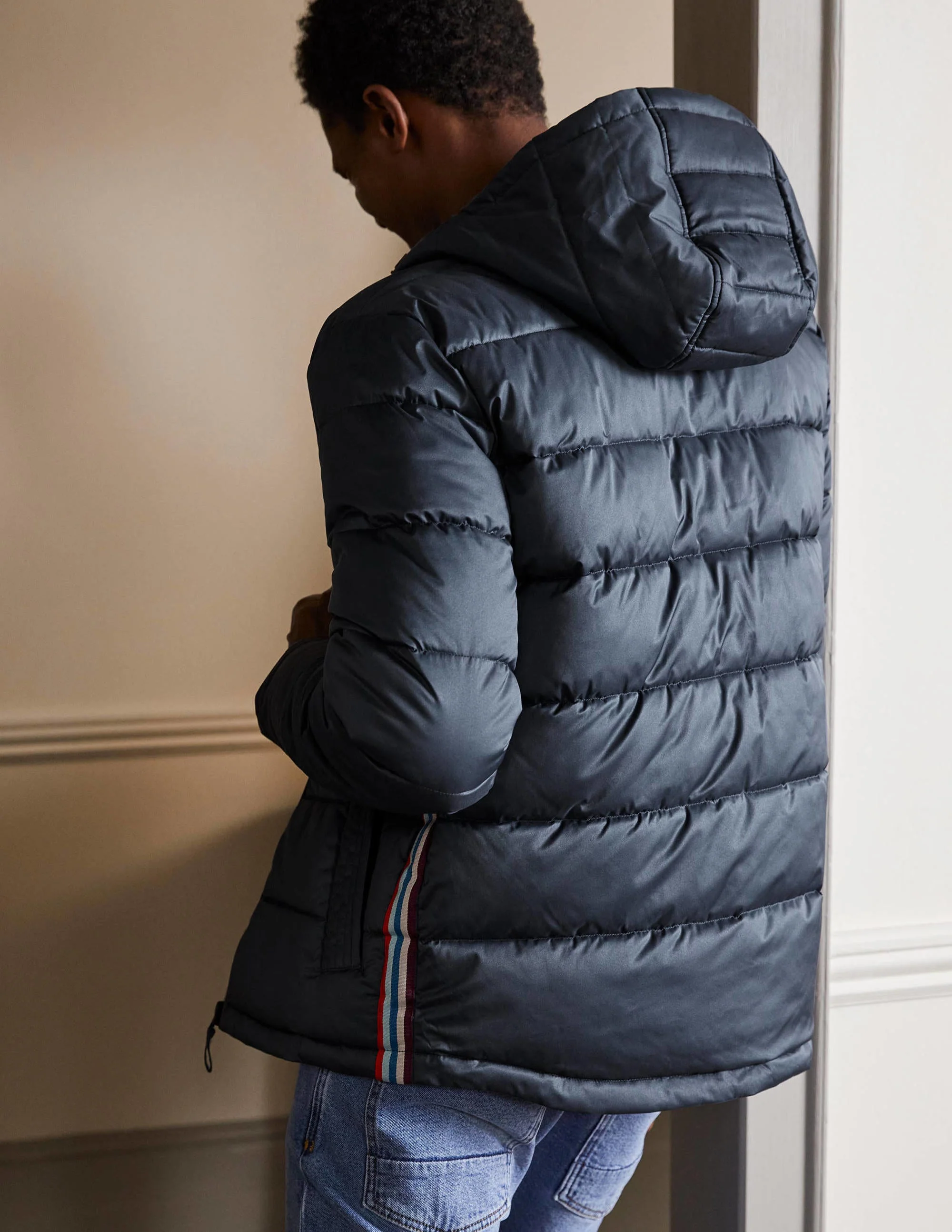 Short Puffer Jacket-London Grey - Image 3