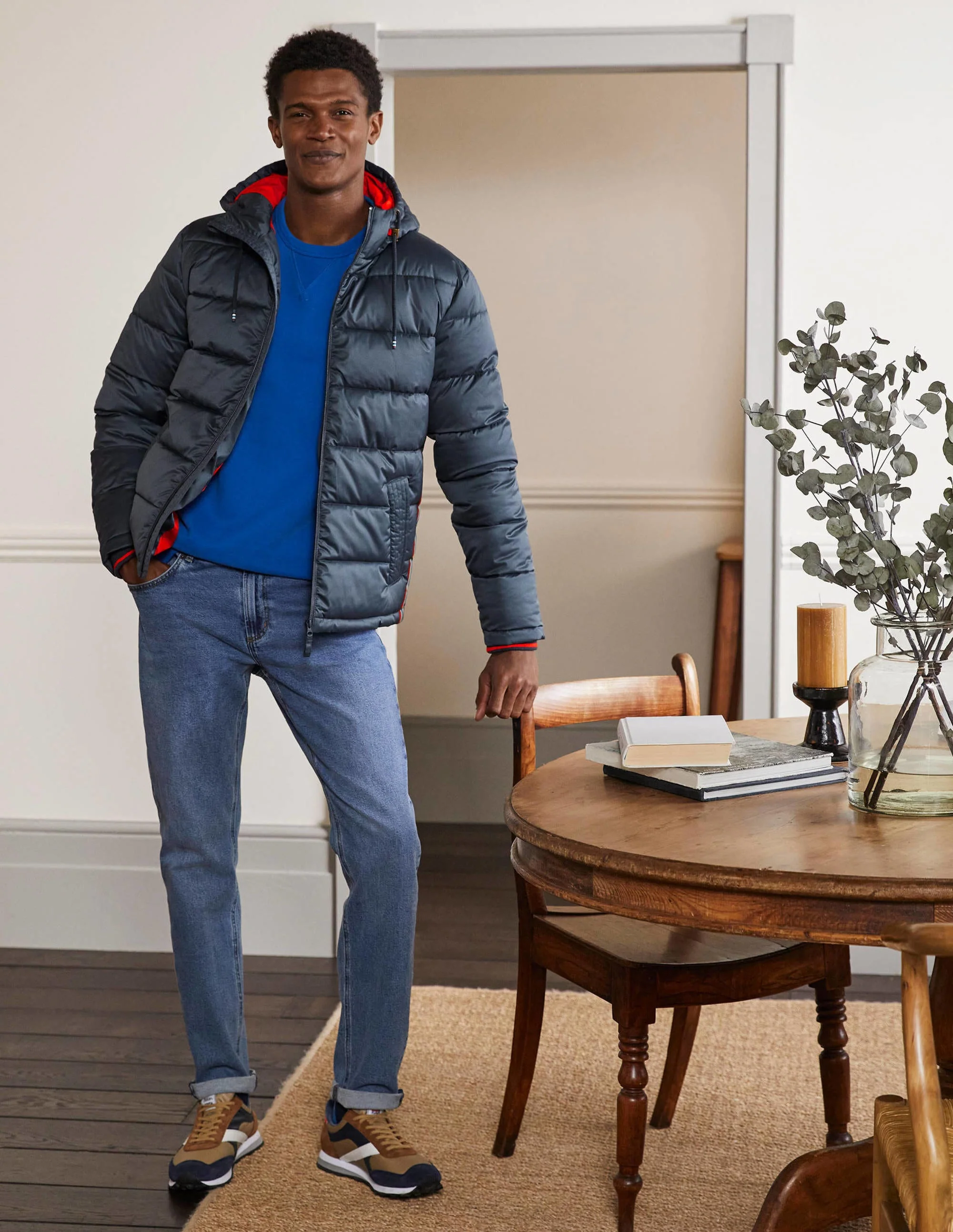 Short Puffer Jacket-London Grey - Image 4