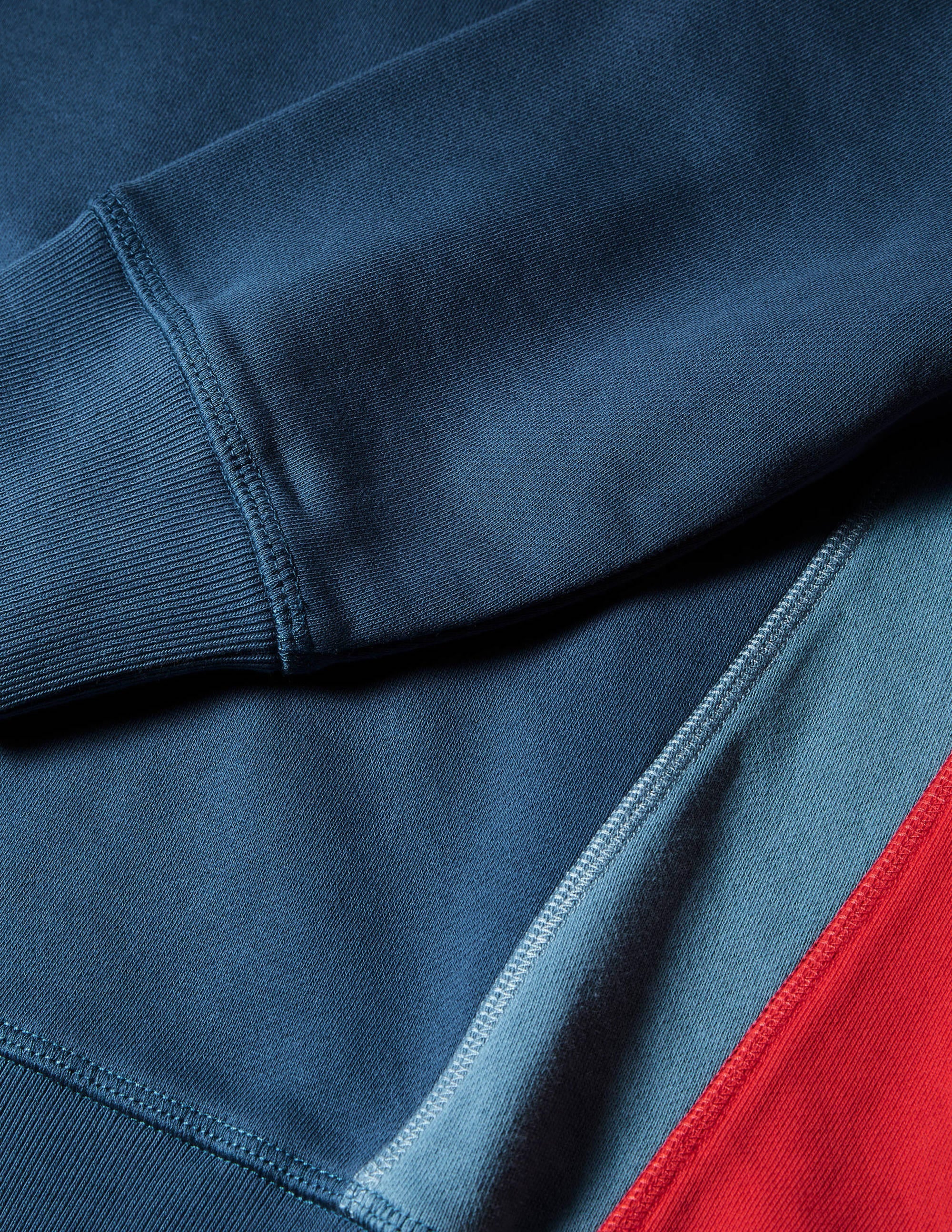 Side Stripe Sweatshirt-Ensign Blue/ Red Side Stripe - Image 5
