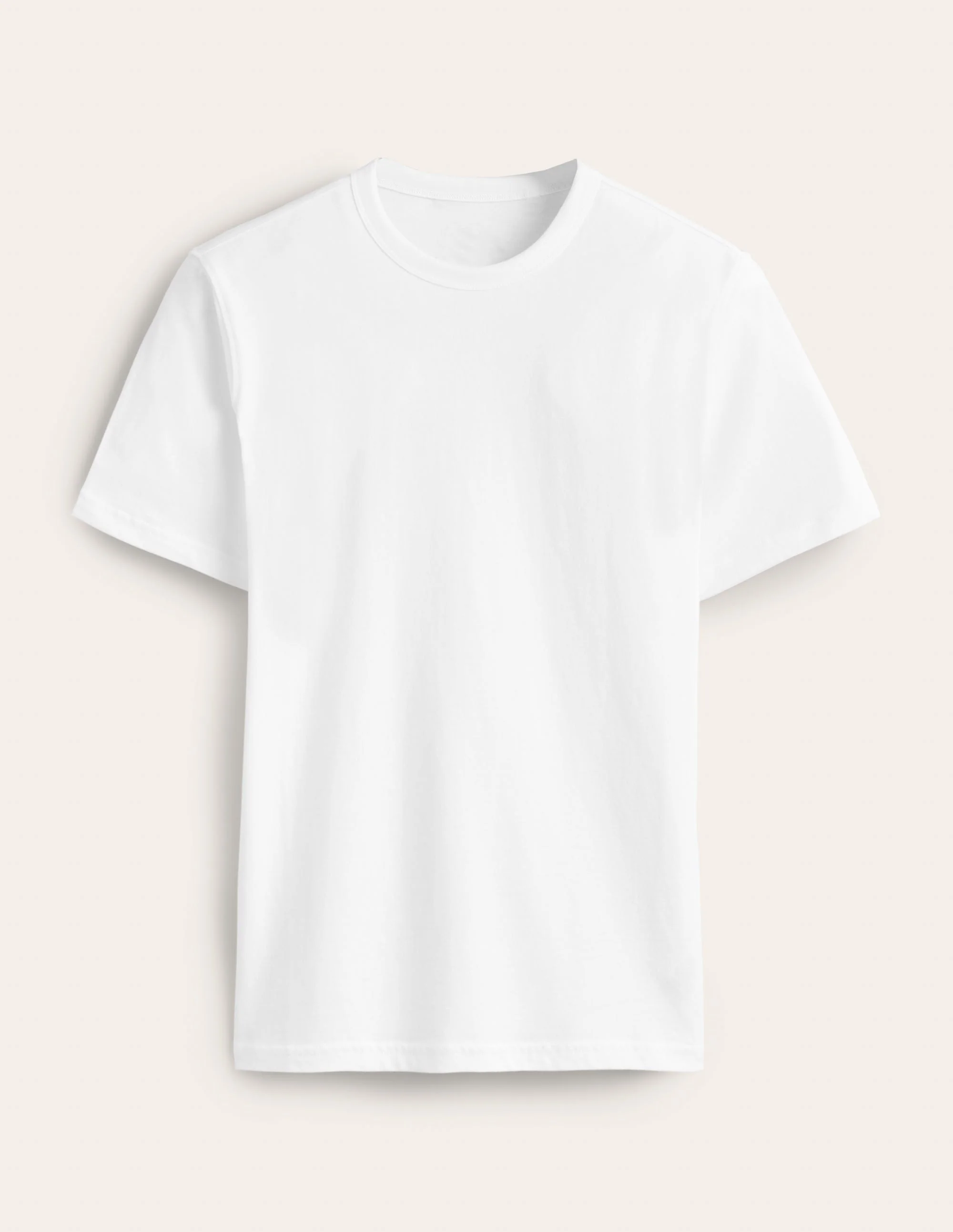 Slim Fit Classic T-Shirt-White - Image 5