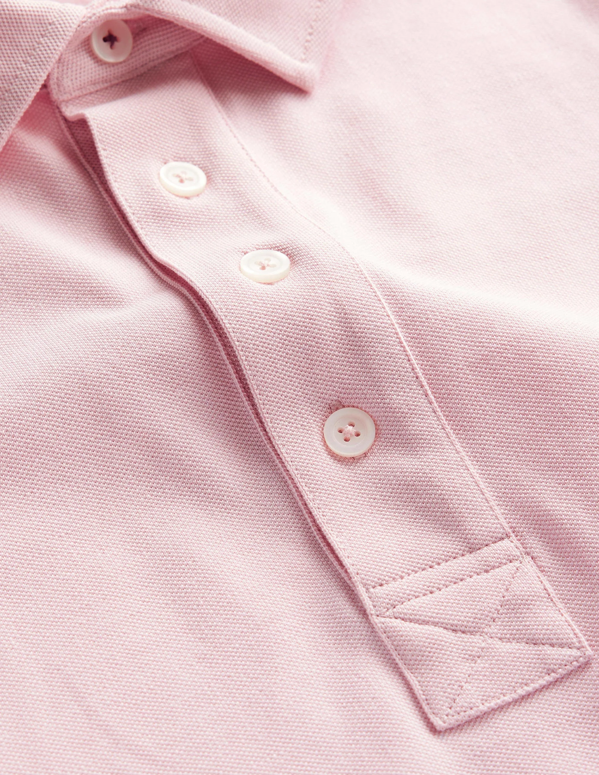 Slim Fit Piqué Polo-Marshmallow Pink - Image 6
