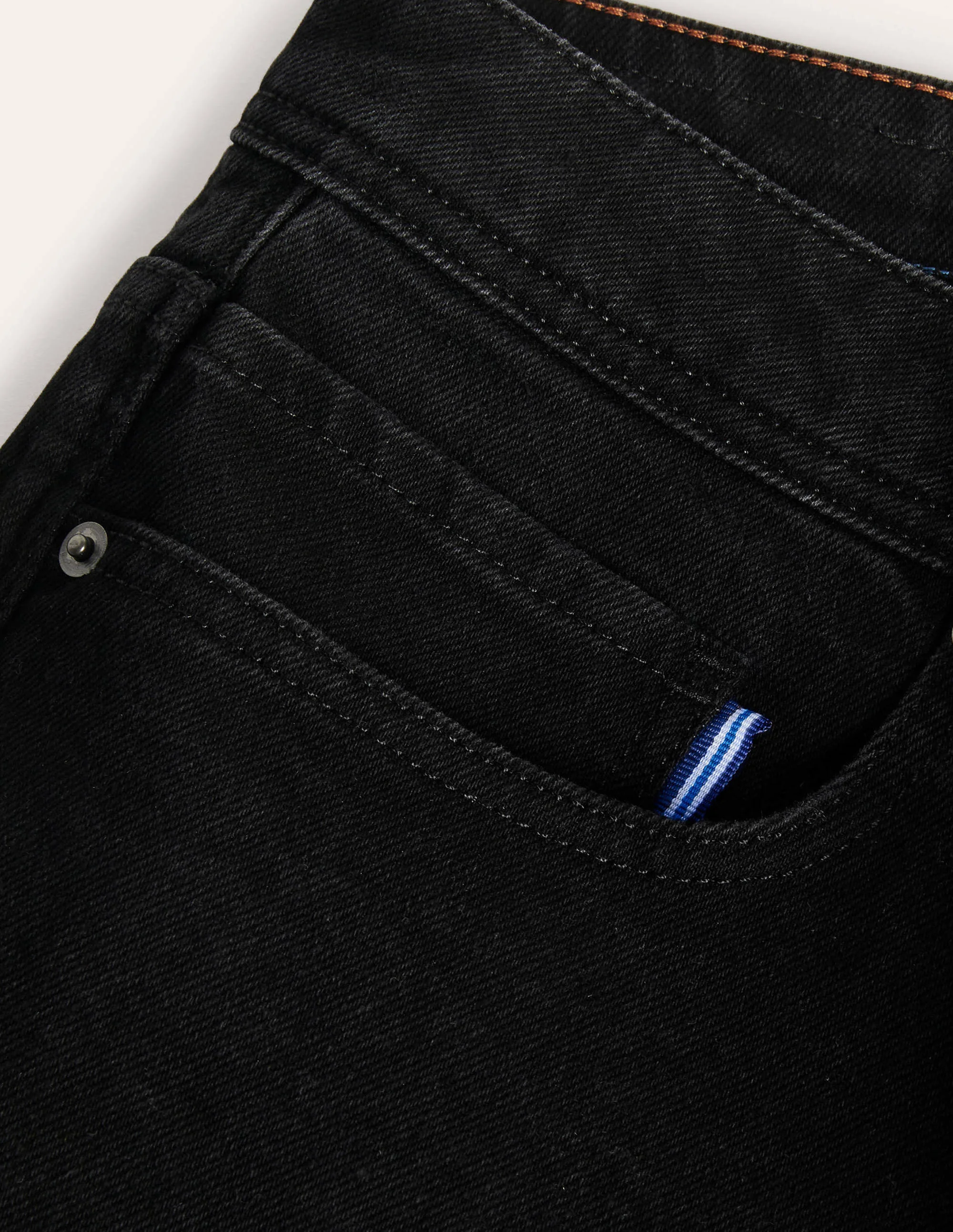 Straight Leg Jeans-Black Denim - Image 5