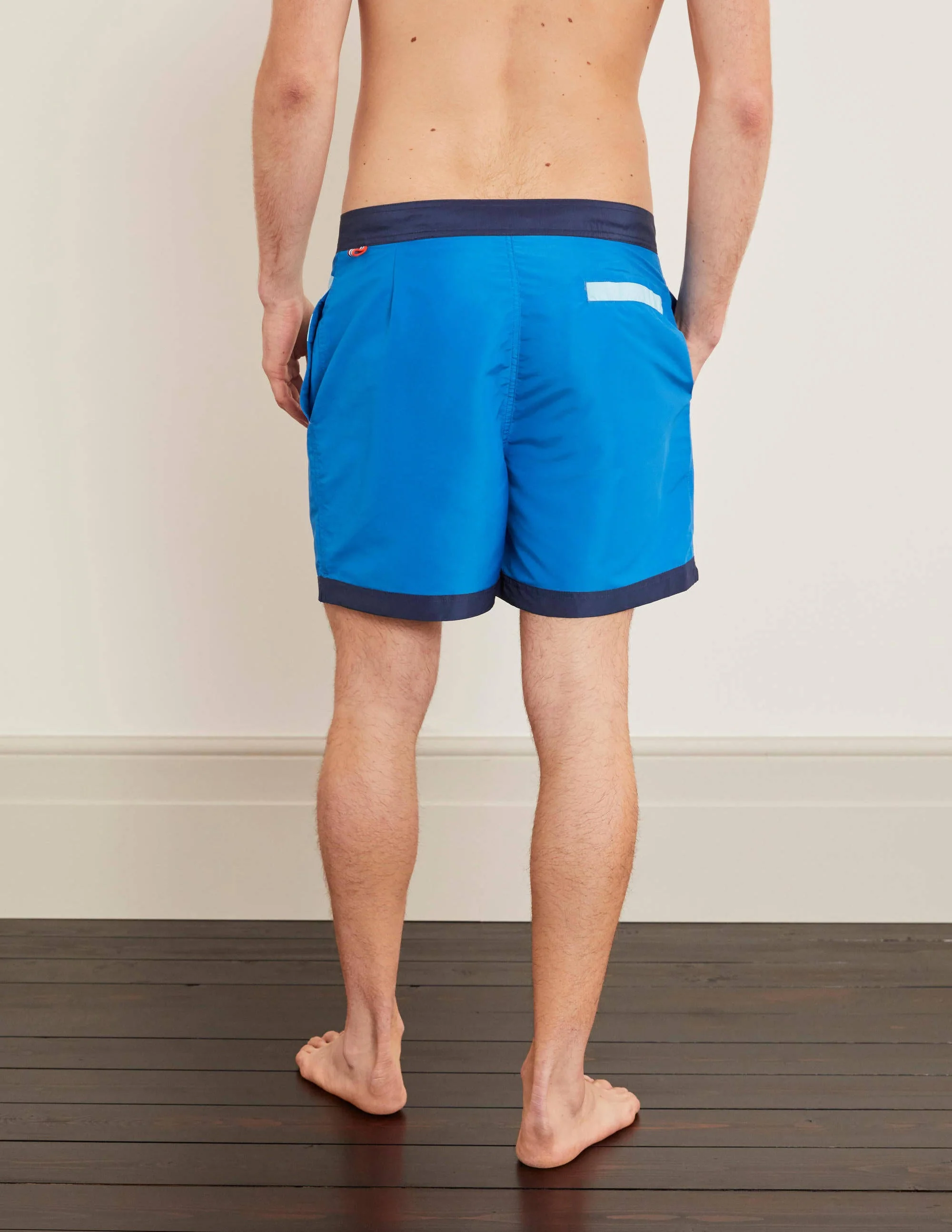 Stripe Detail Swimshorts-Blues Multi - Image 2