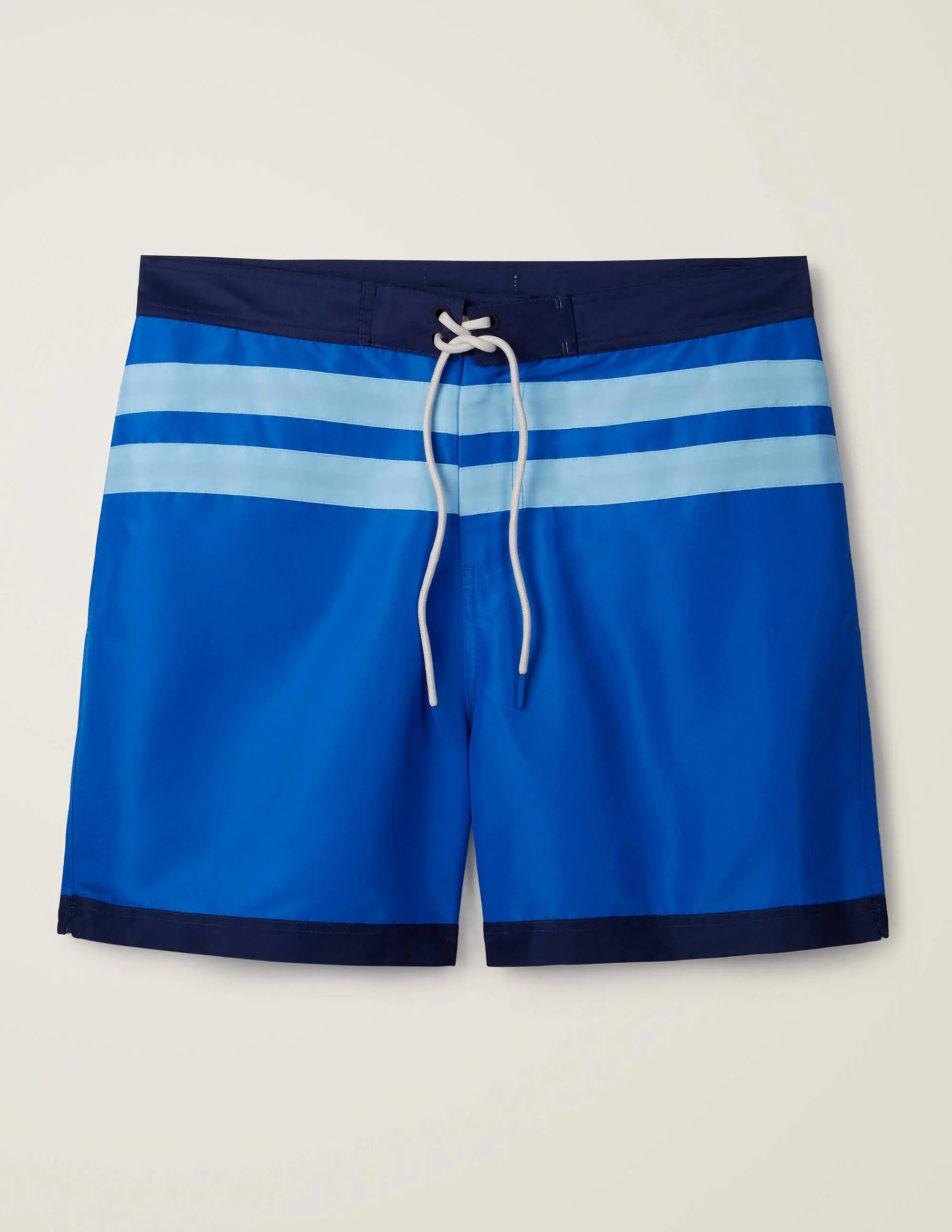 Stripe Detail Swimshorts-Blues Multi - Image 4