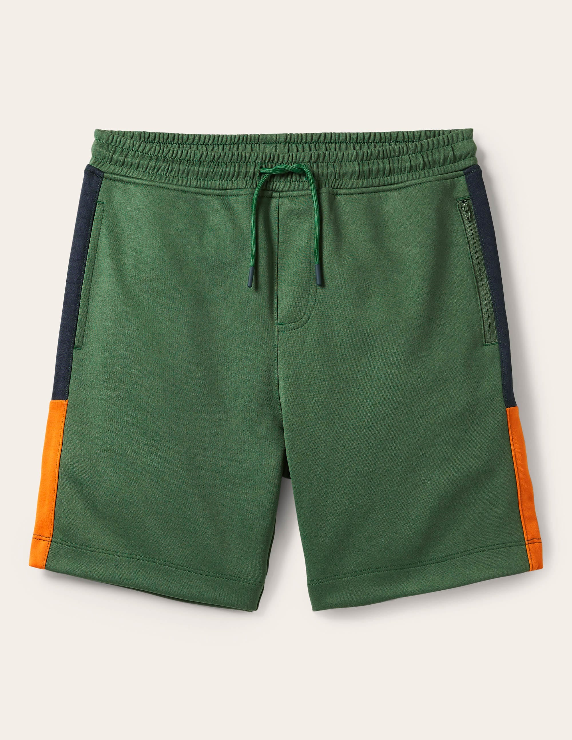 Track Jogger Shorts-Dark Green Colour block - Image 6