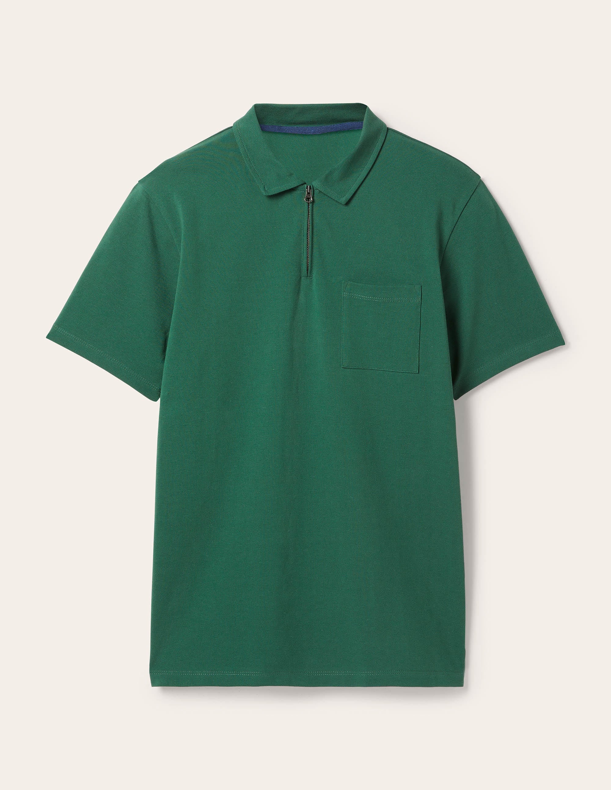 Zip Polo-Park Green - Image 7