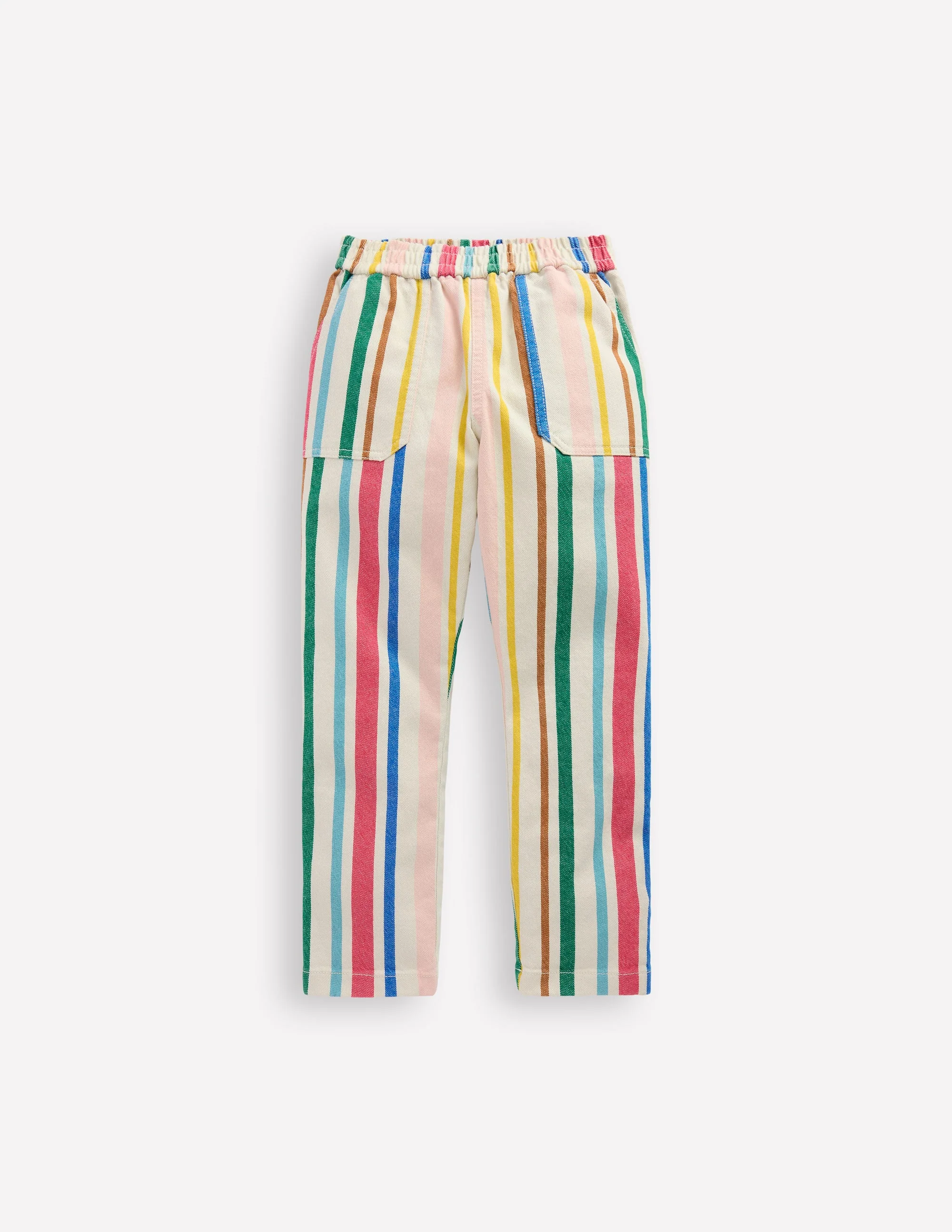 Pull-On Pants-Rainbow Stripe