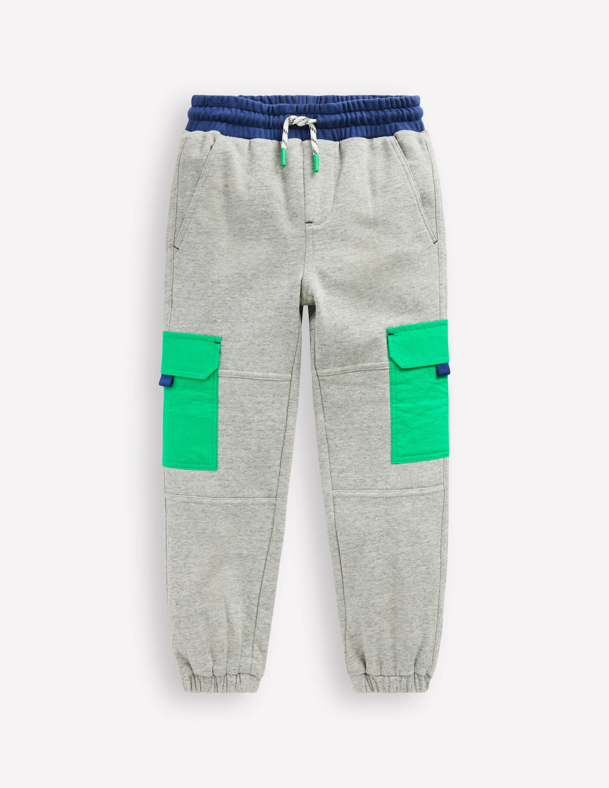 Ripstop Cargo Joggers-Grey Marl