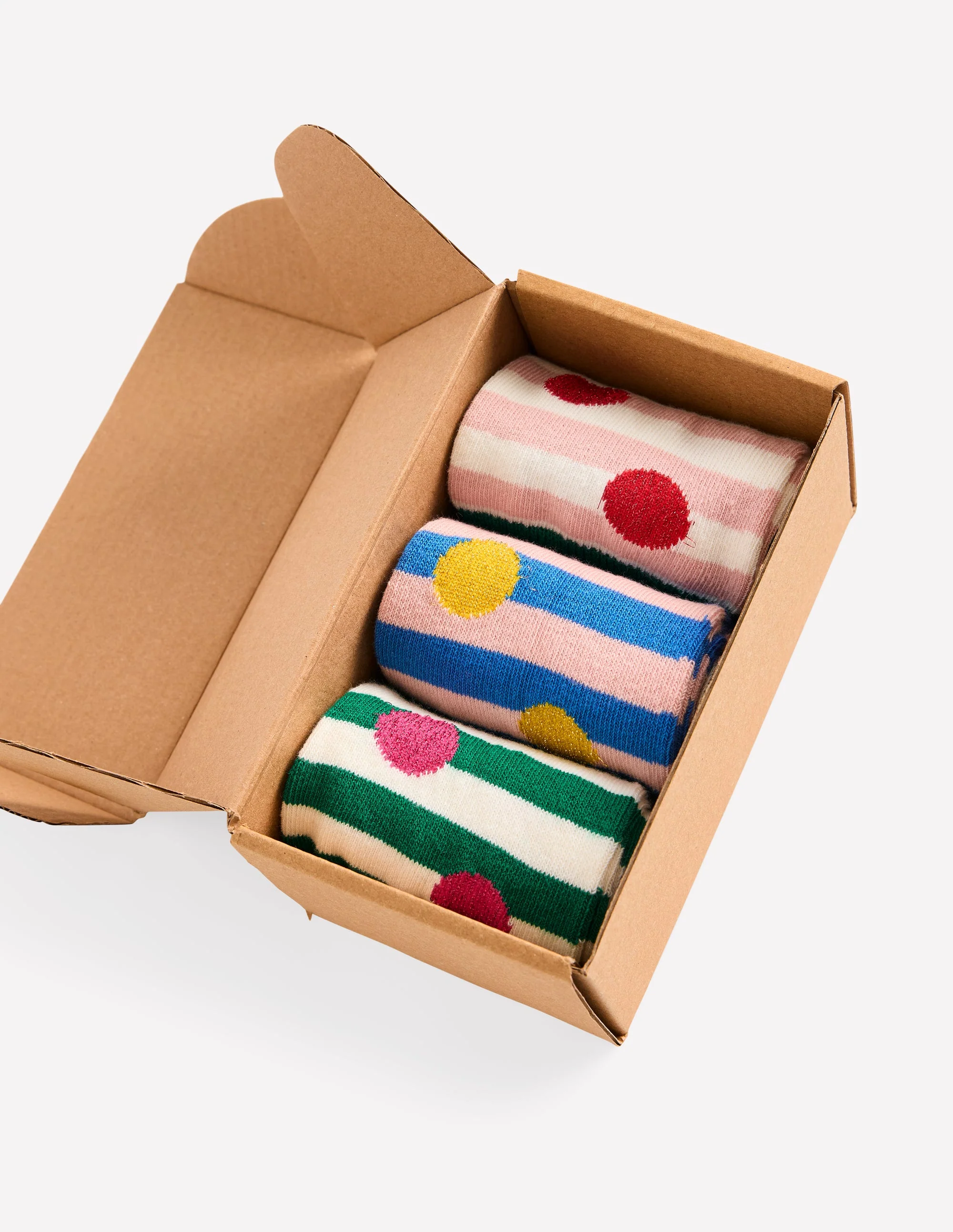 3 Pack Sparkle Socks-Spot Socks - Image 4