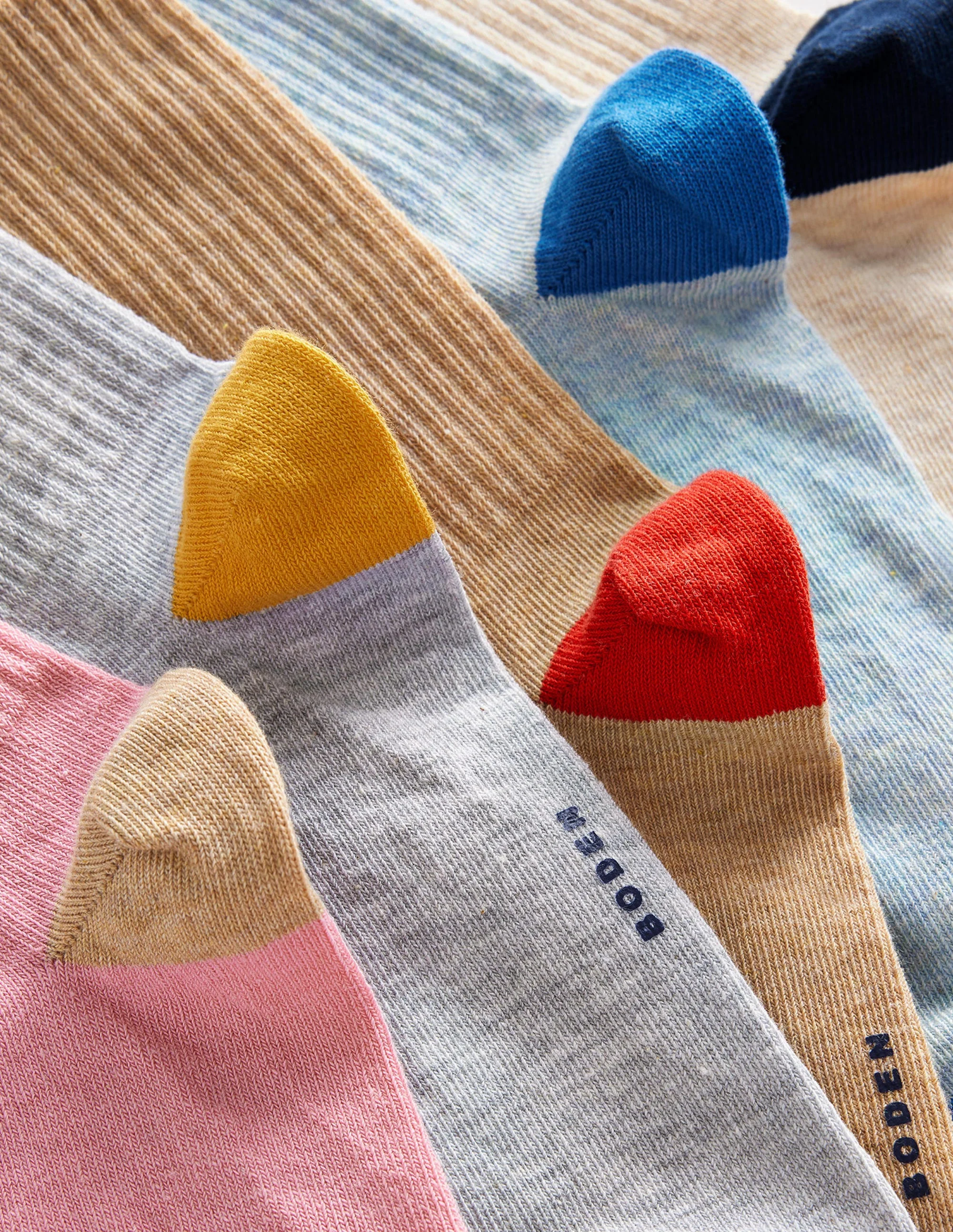 5-Pack Ribbed Ankle Socks-Multi, Neutral - Image 2