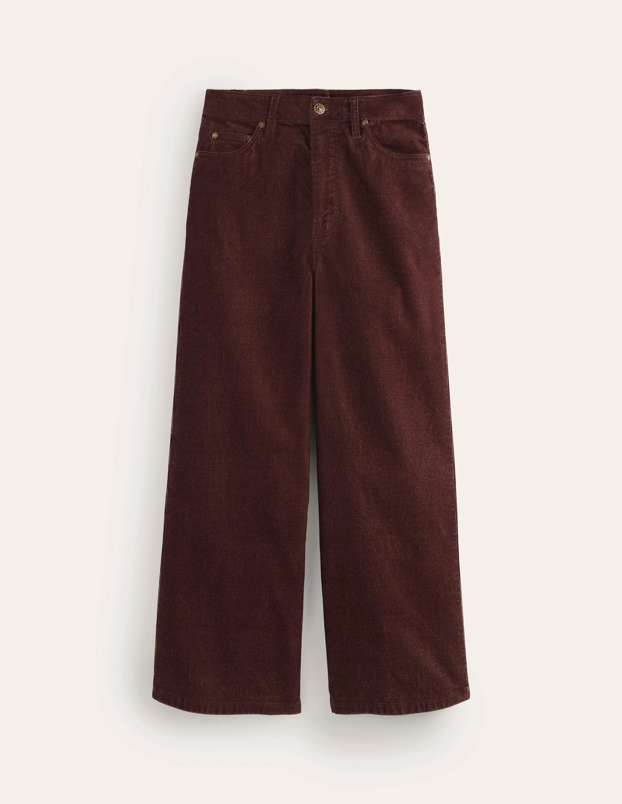 5 Pocket Cord Crop Jeans-Chestnut - Image 5