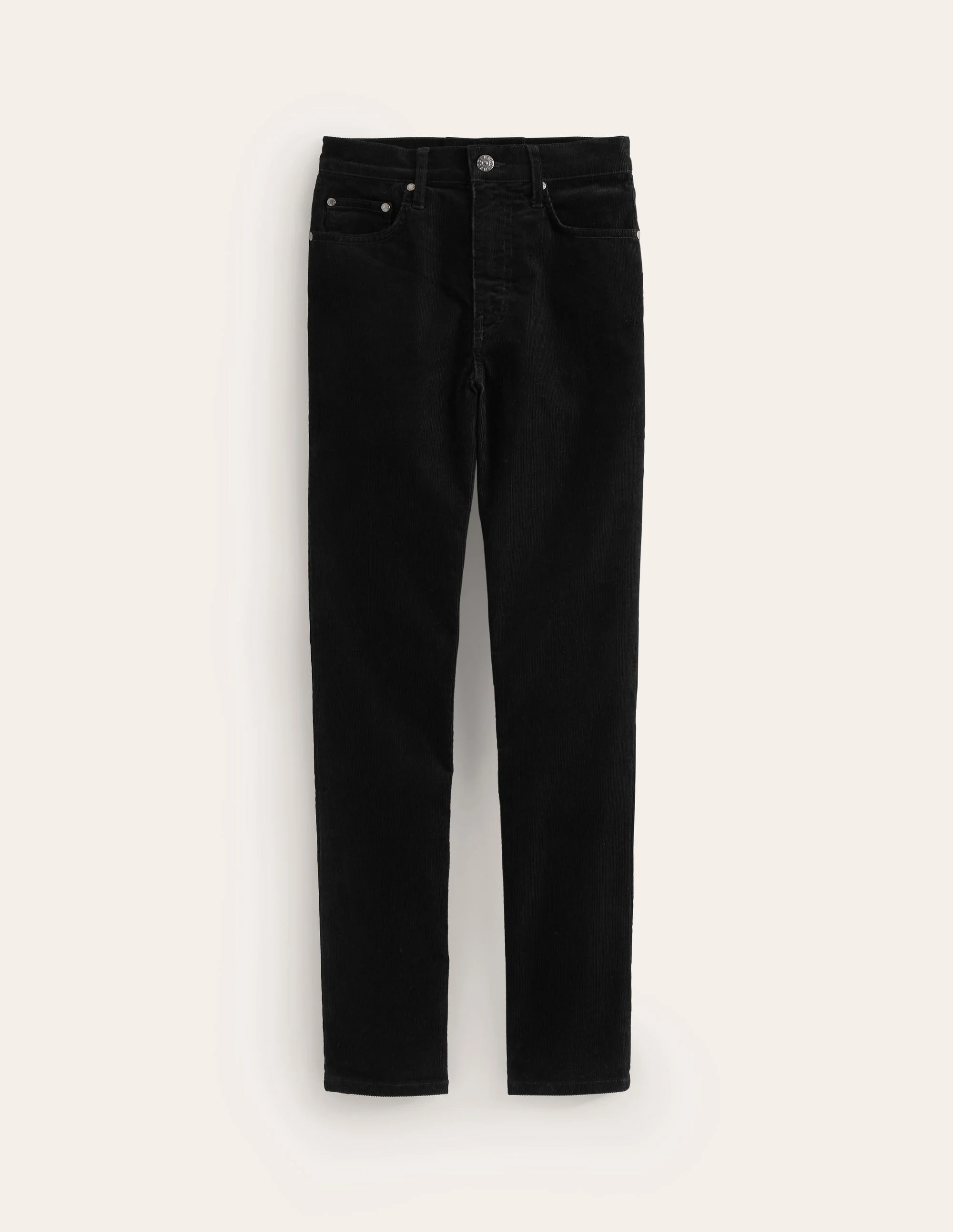 5 Pocket Cord Slim Jeans-Black - Image 5