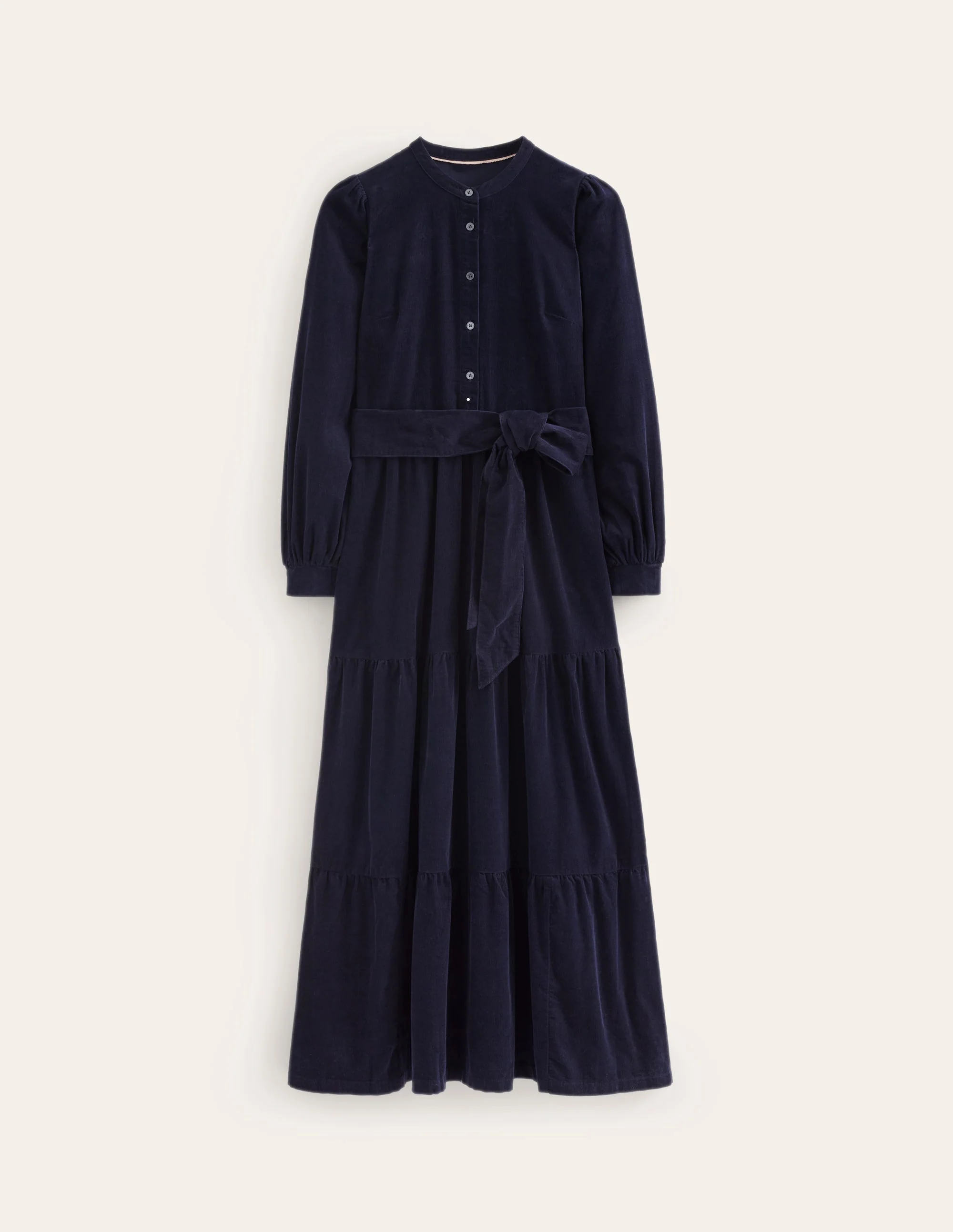 Alba Cord Maxi Dress-Navy - Image 6