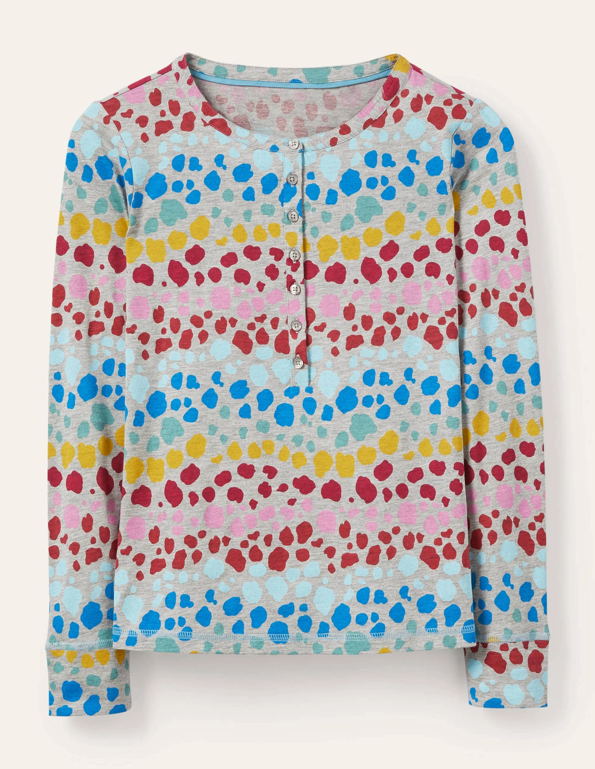 Alba Jersey Pajama Top-Multi Rainbow Leopard - Image 5