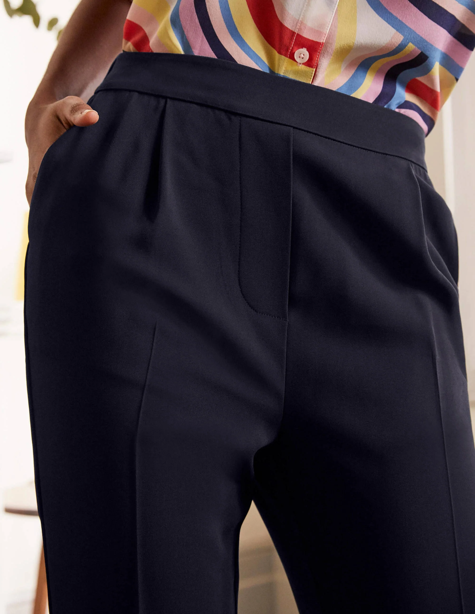 Albemarle Pull On Pants-Navy - Image 4