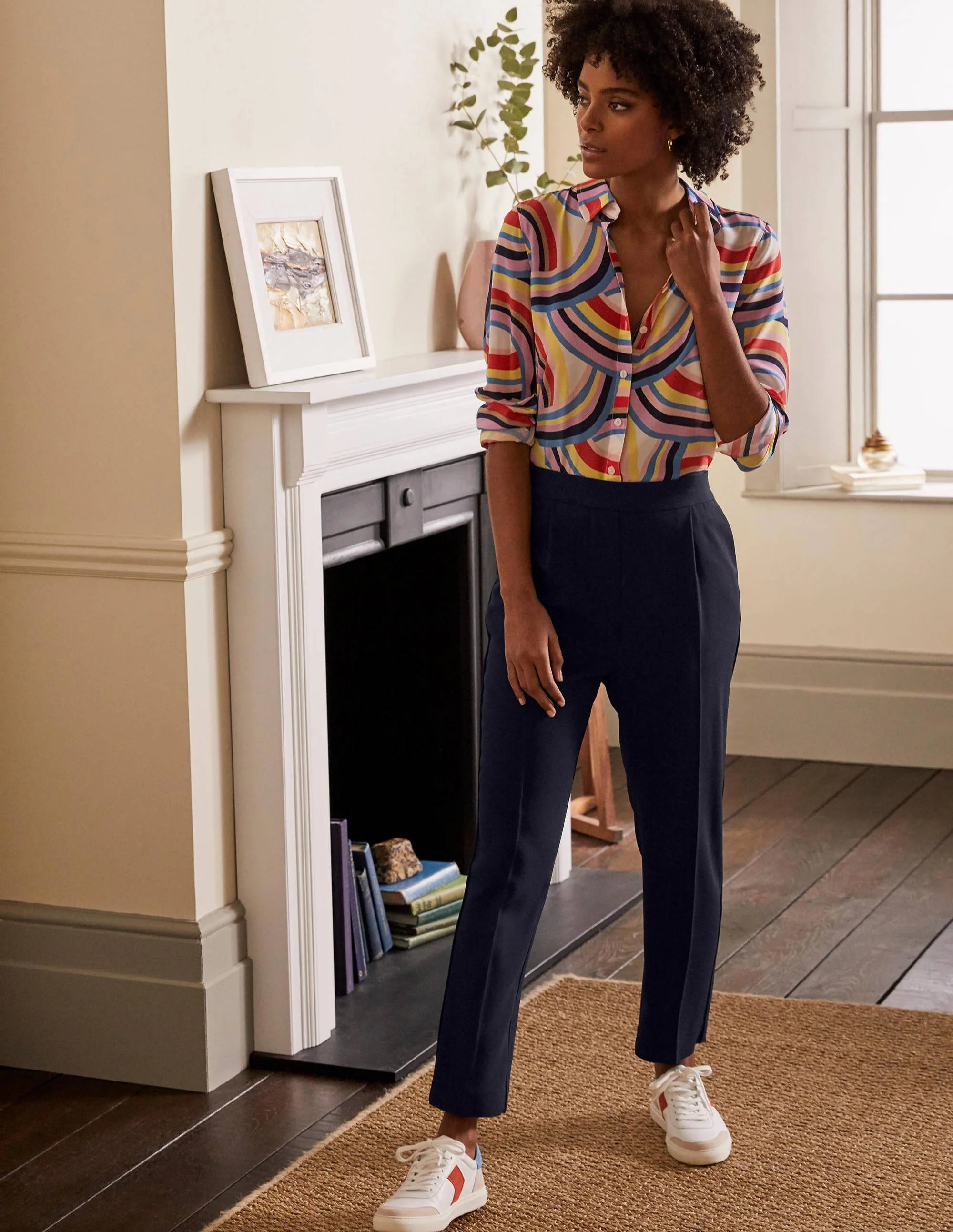 Albemarle Pull On Pants-Navy - Image 5