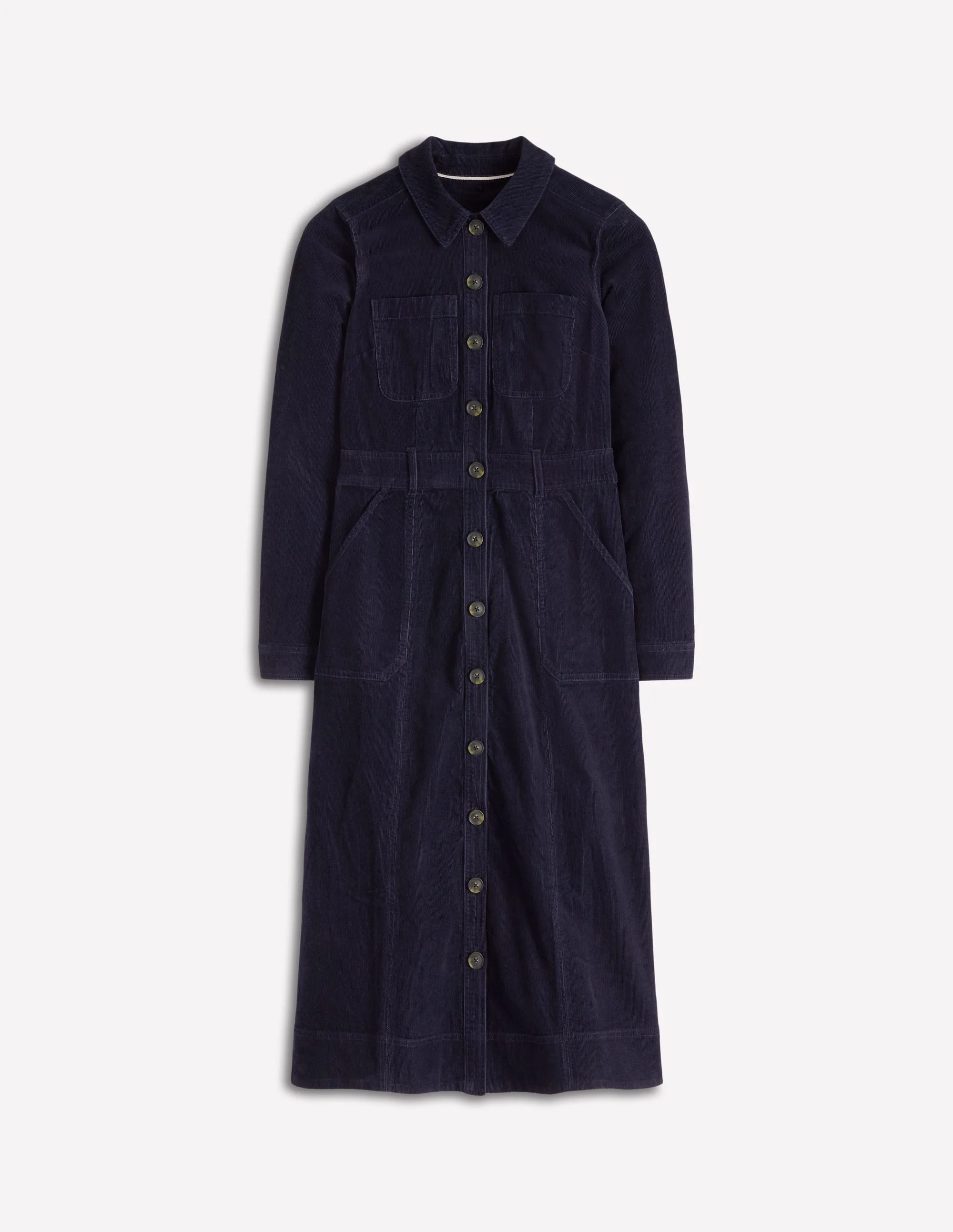 Amanda Cord Midi Dress-Navy - Image 6