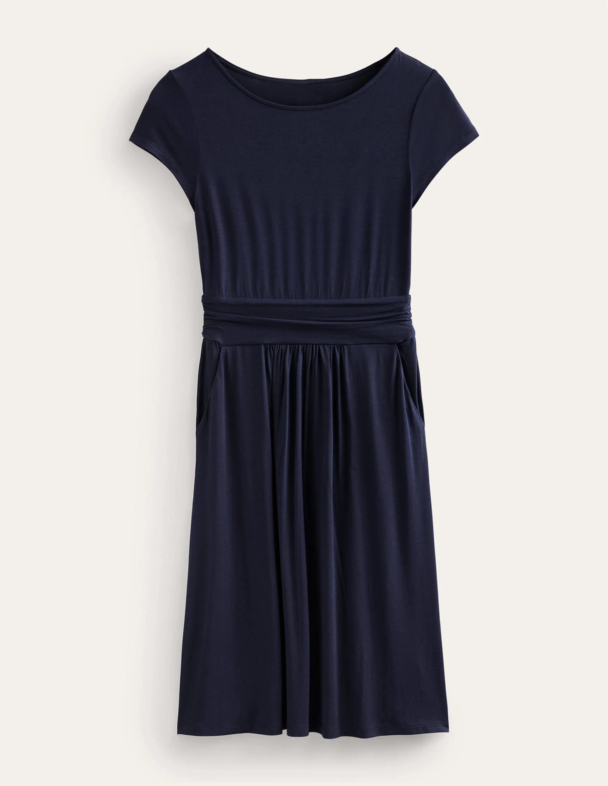 Amelie Jersey Dress-Navy - Image 7