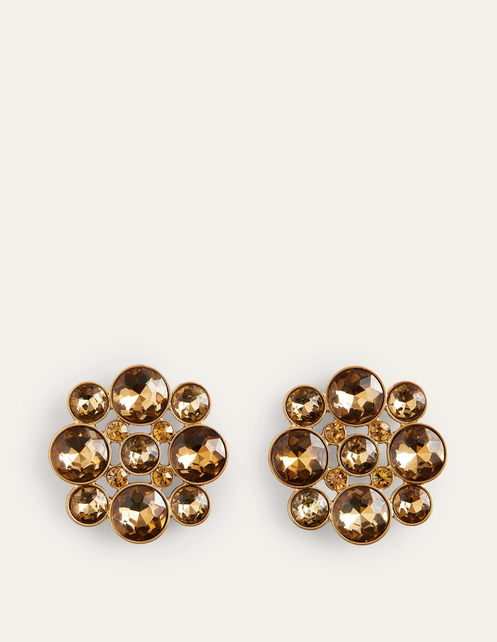 Andrea Jewel-Cluster Earrings-Gold - Image 2