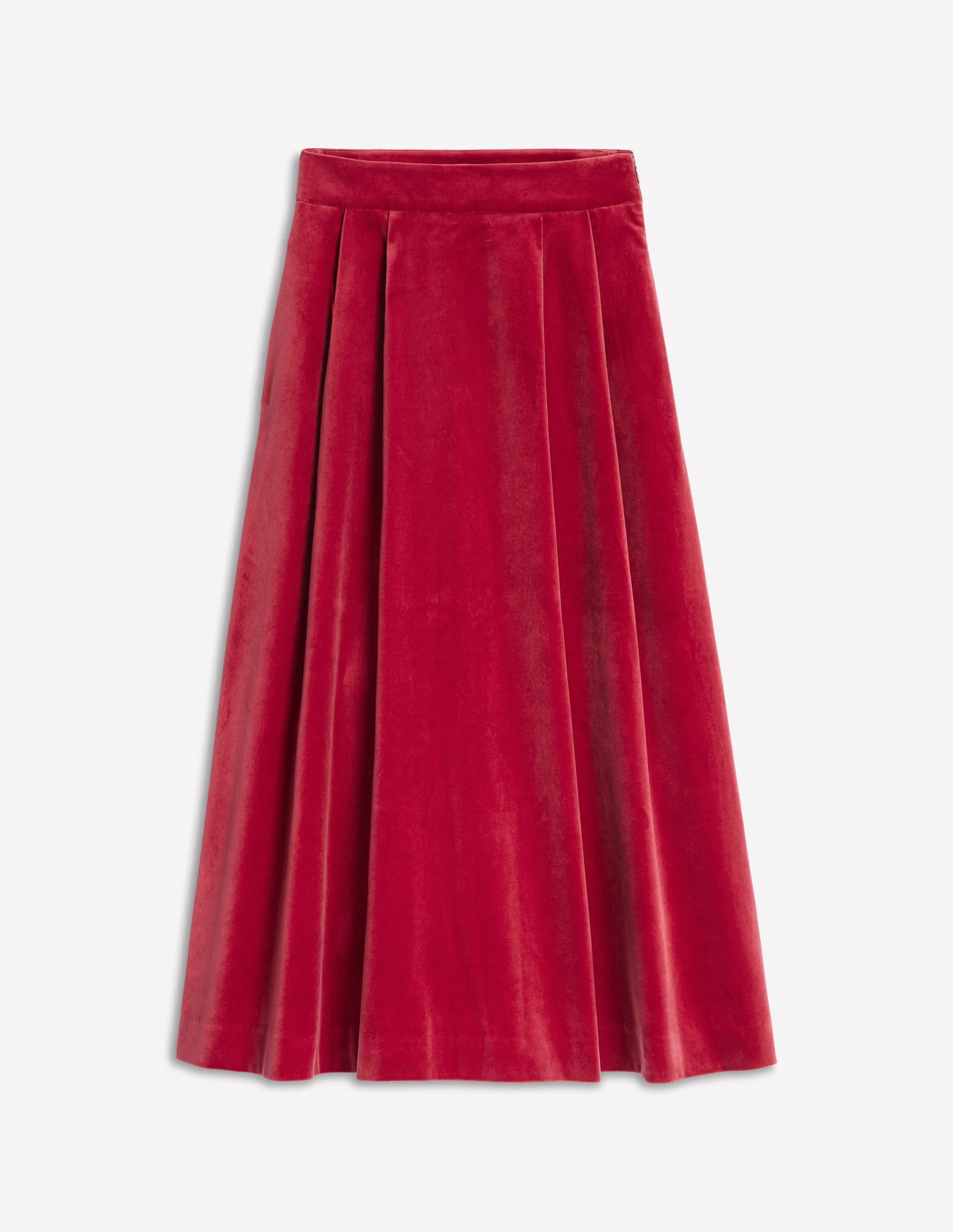 Angelica Velvet Skirt-Red Liquorice - Image 5