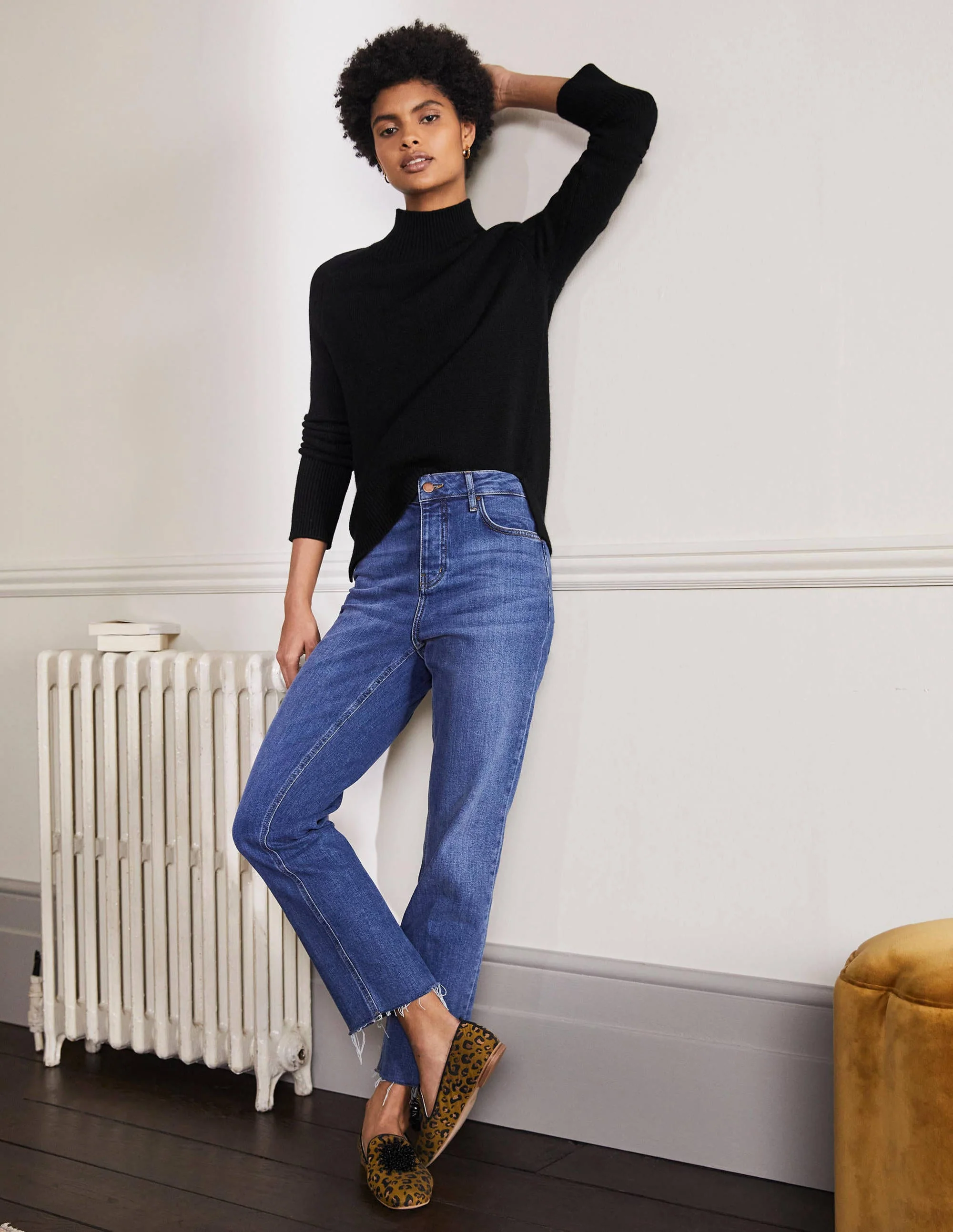 Anna Cashmere Sweater-Black - Image 4