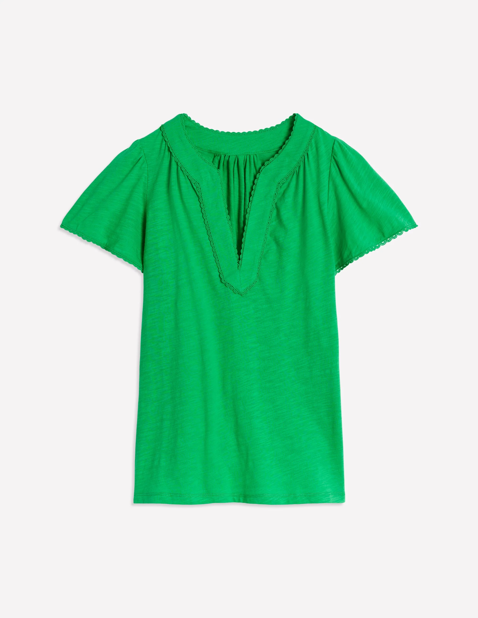 Ava Short Sleeve Top-Sapling Green - Image 5