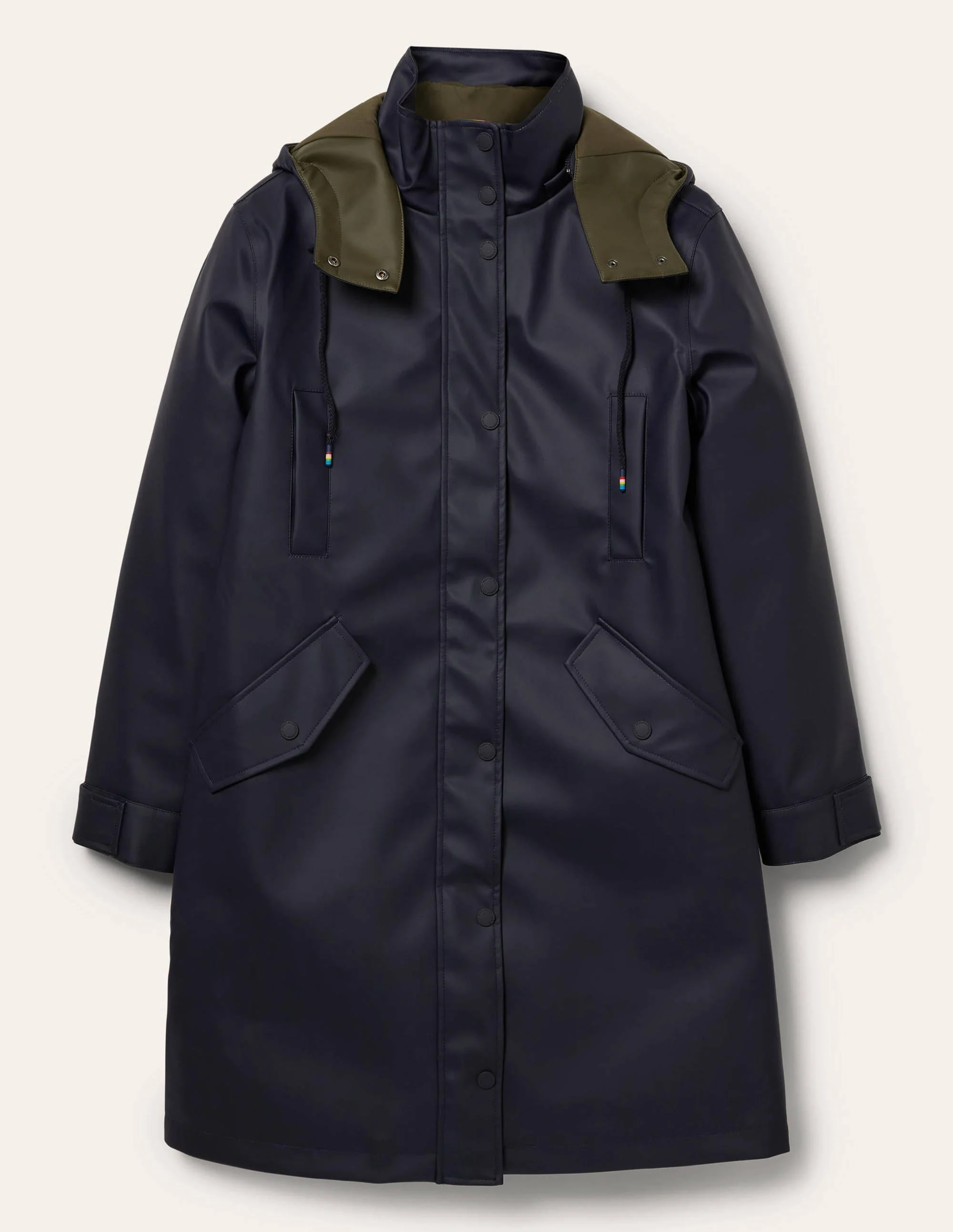 Bamburgh Raincoat-Navy/Khaki - Image 7