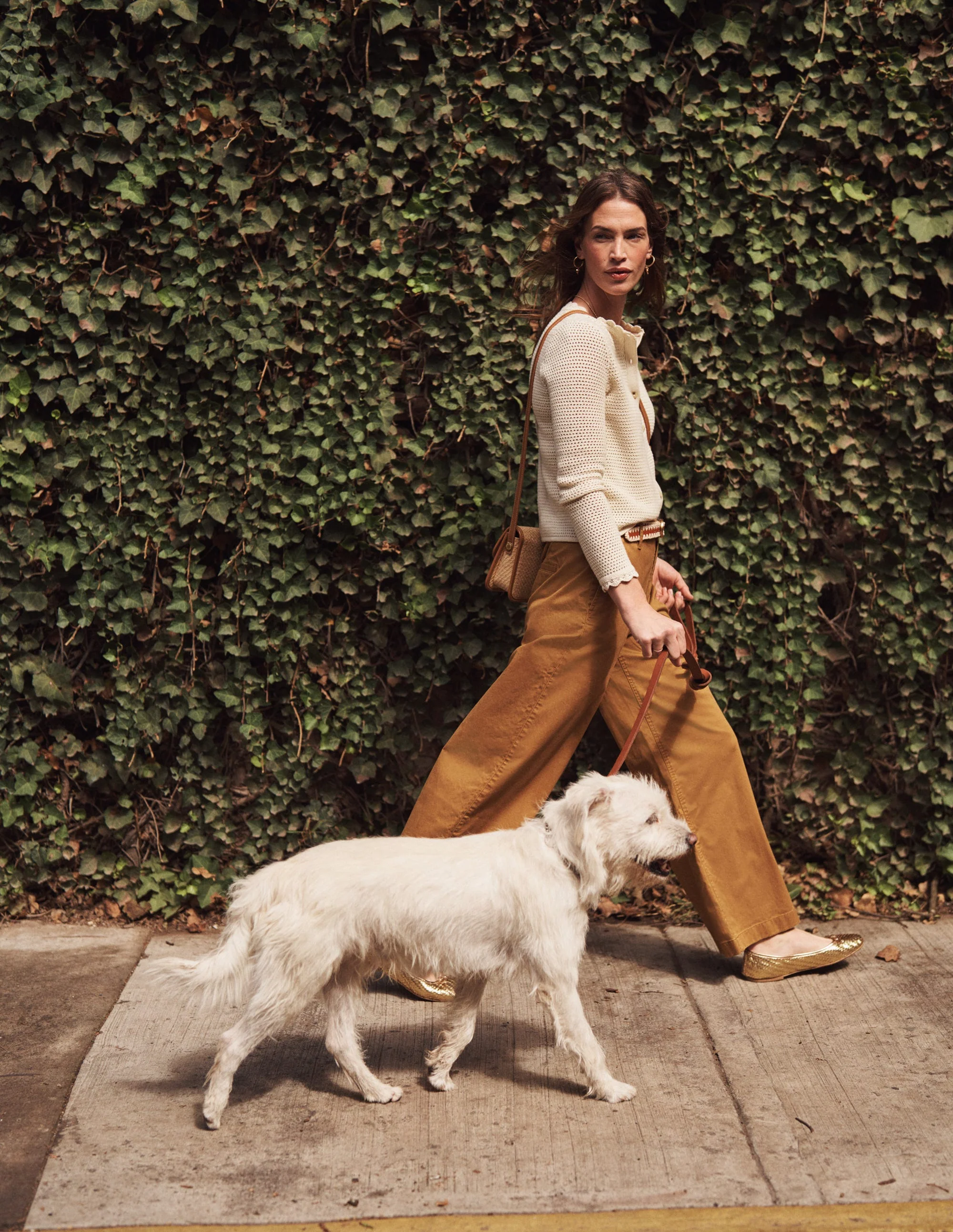 Barnsbury Crop Chino Pants-Bronze Brown - Image 5