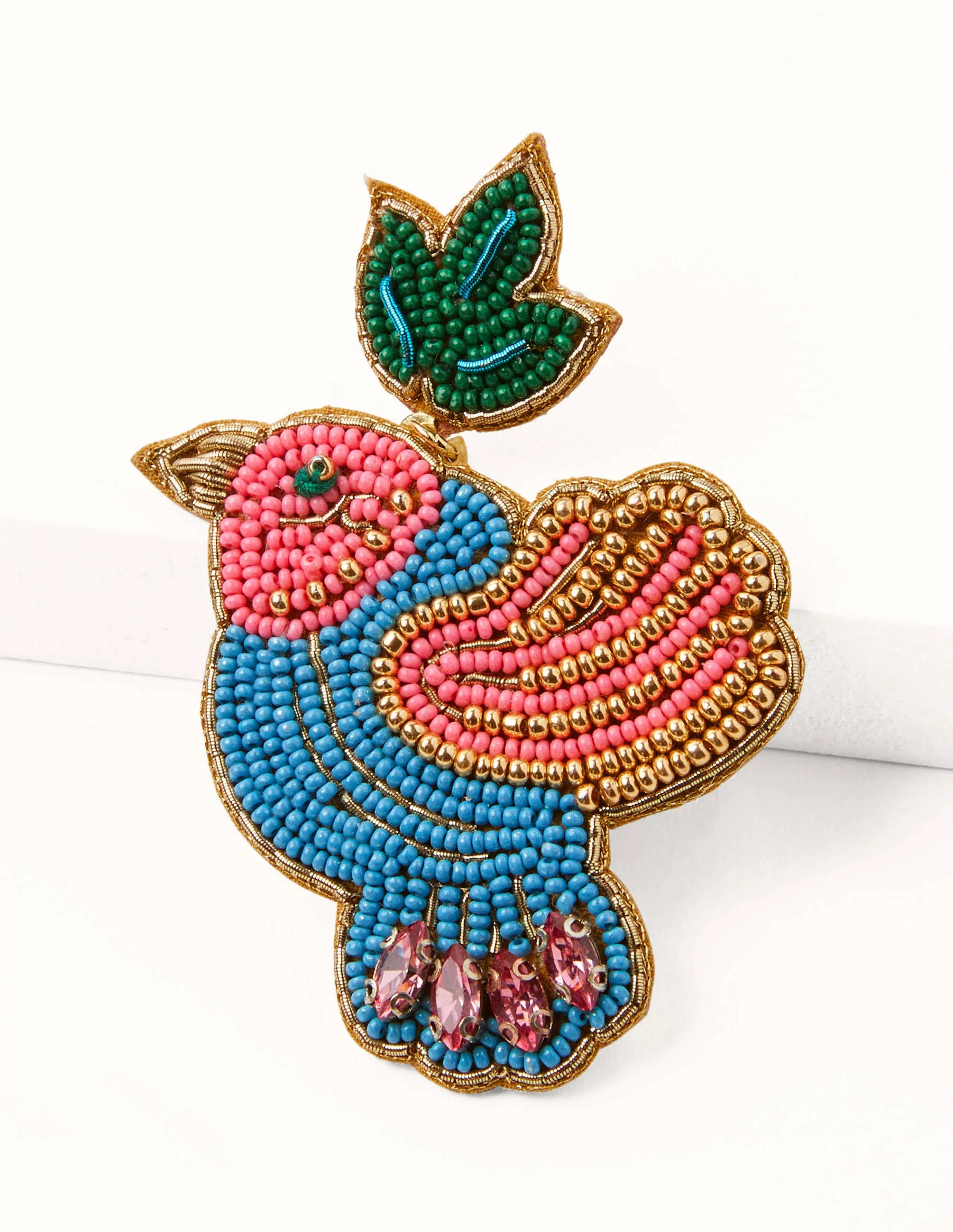 Beaded Earrings-Bird - Image 2