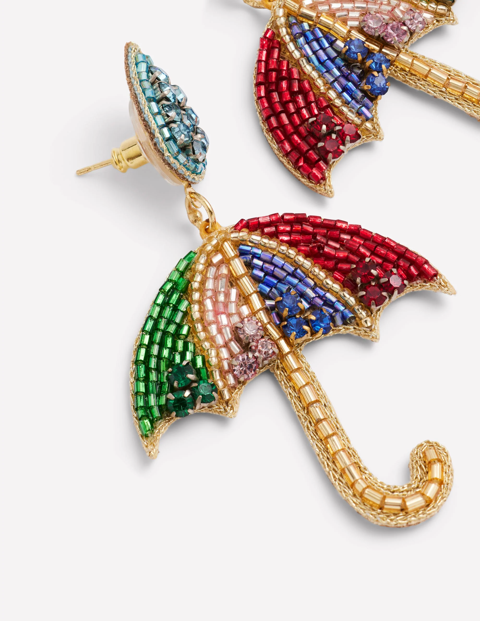 Beady Motif Earrings-Umbrella - Image 3