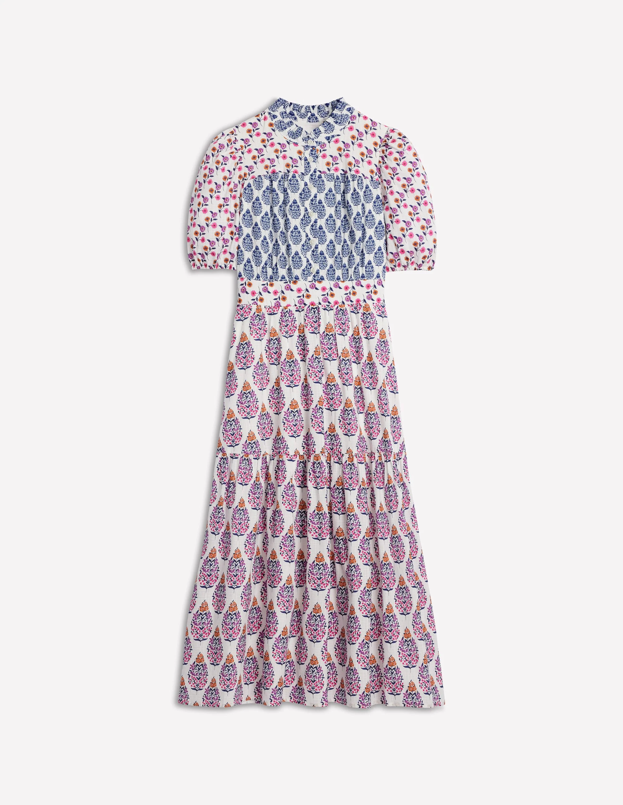 Beatrice Cotton Maxi Dress-Multi, Wildflower Bouquet - Image 8