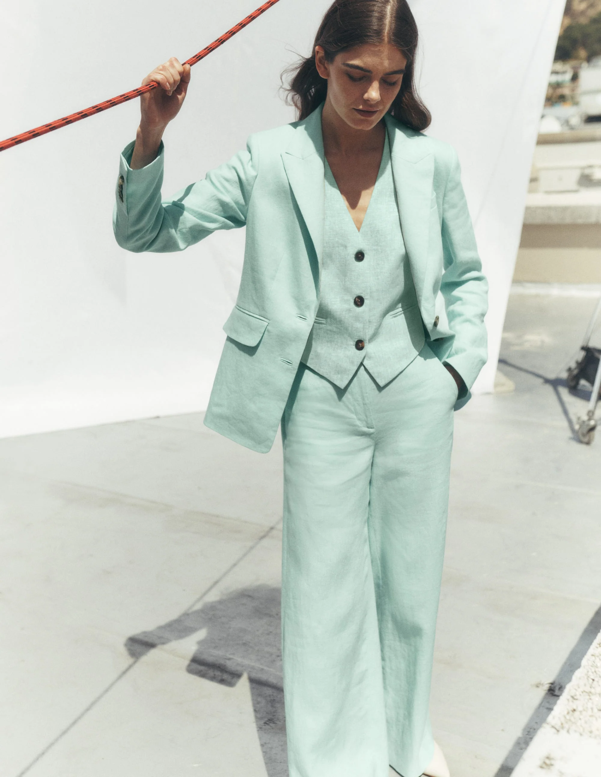 Belgravia Linen Pants-Spearmint - Image 6
