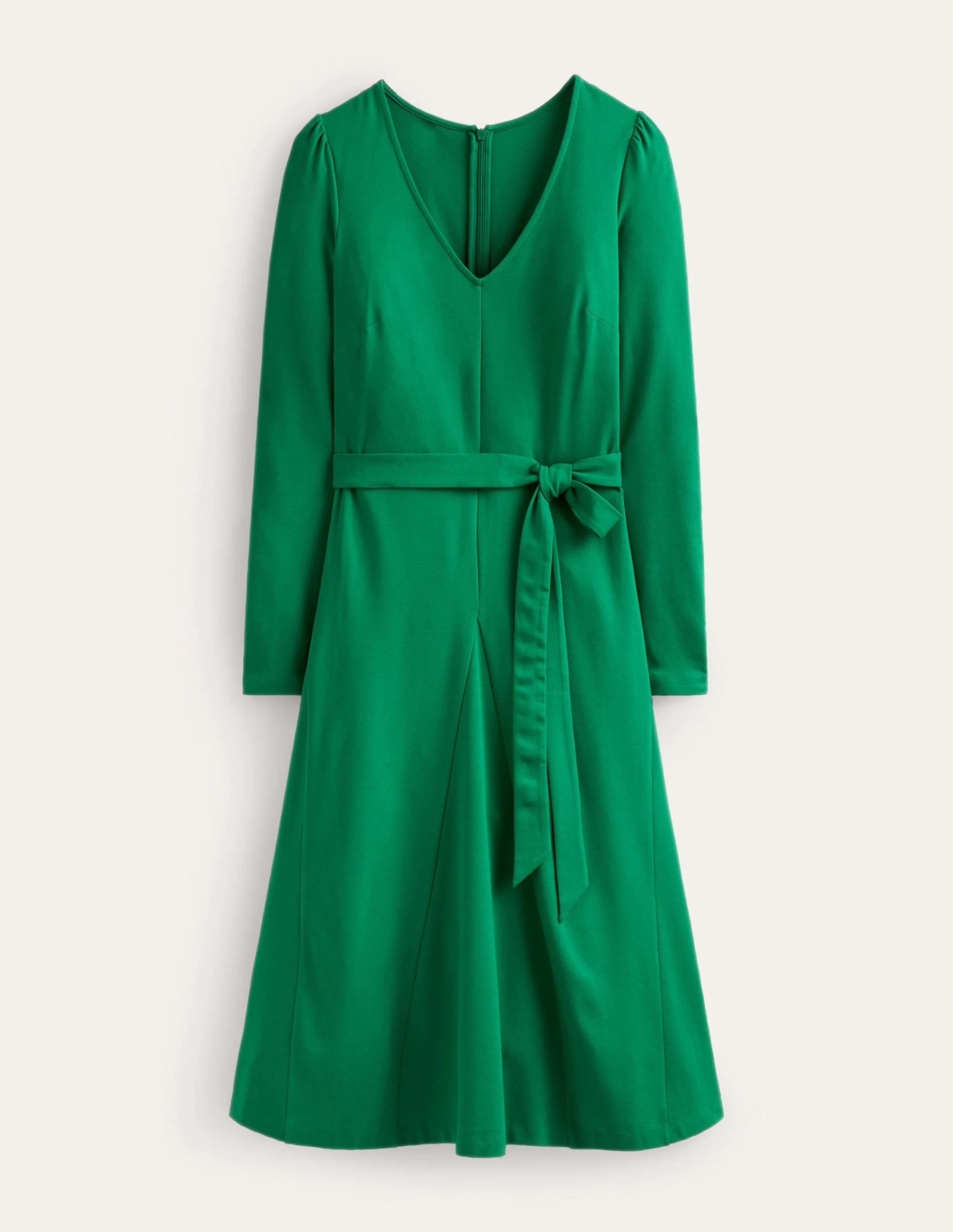 Bella Ponte V-Neck Midi Dress-Veridian Green - Image 5