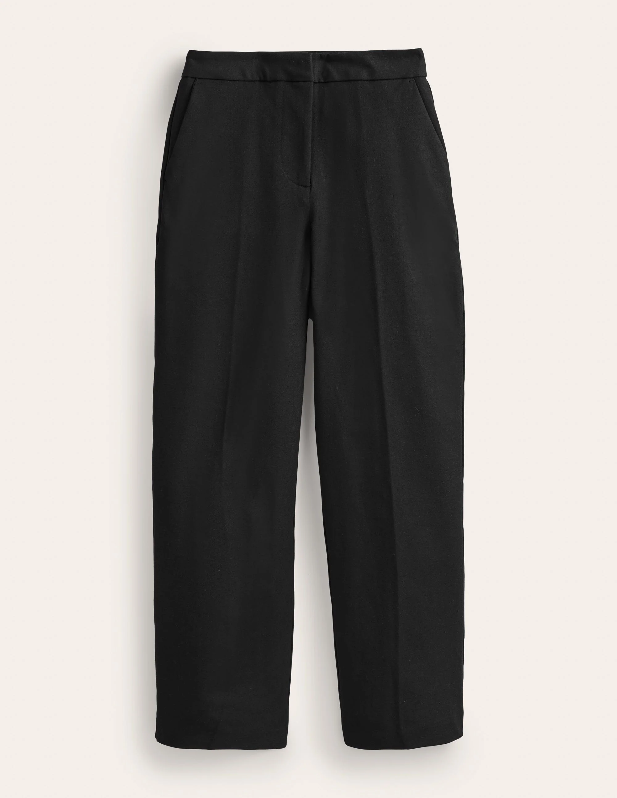 Bi-Stretch Crop Flare Pants-Black - Image 6
