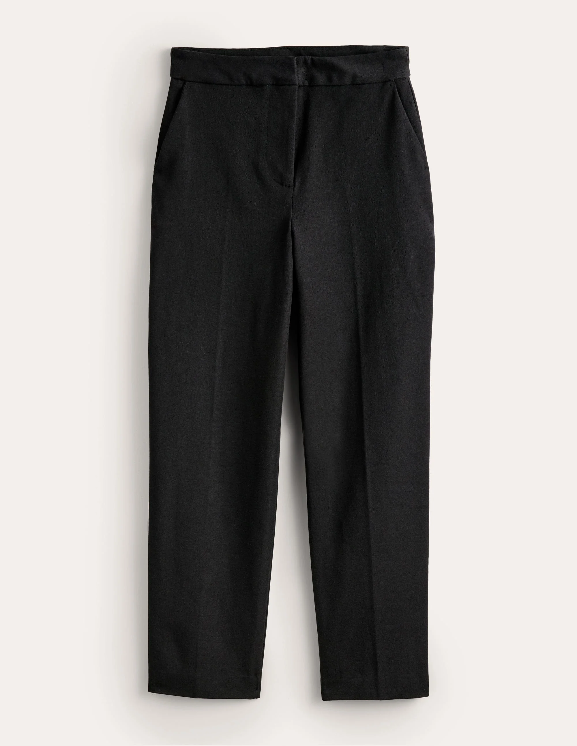 Bi-Stretch Straight Pants-Black - Image 6