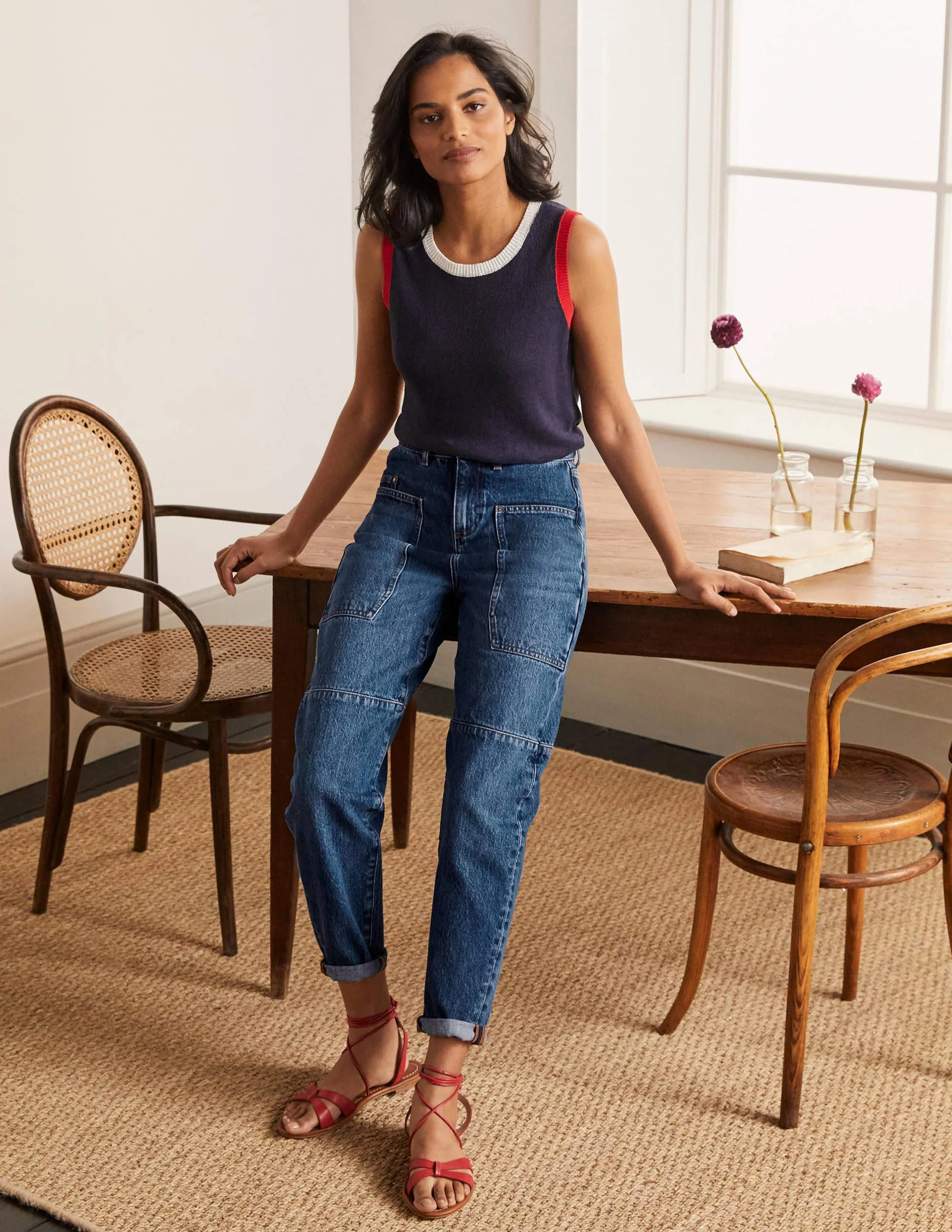 Big Pocket Balloon Jeans-Mid Vintage - Image 5