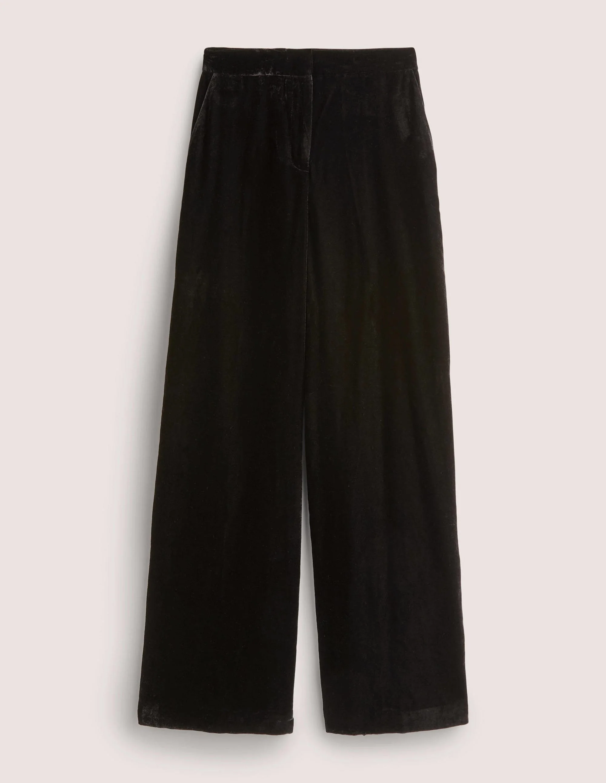 Black Velvet Wide-Leg Pants-Black Velvet - Image 5