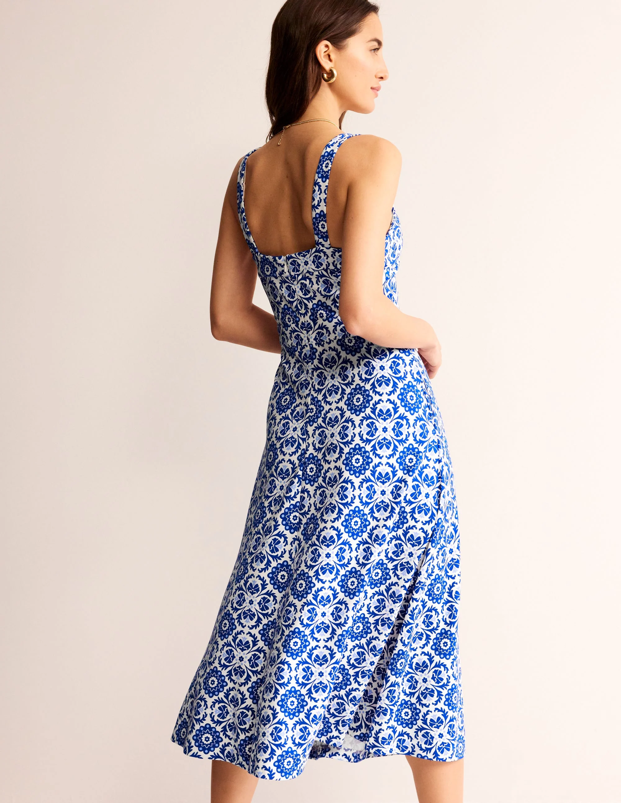 Bridget Ponte Midi Dress-Surf the Web, Mosaic Bloom - Image 3