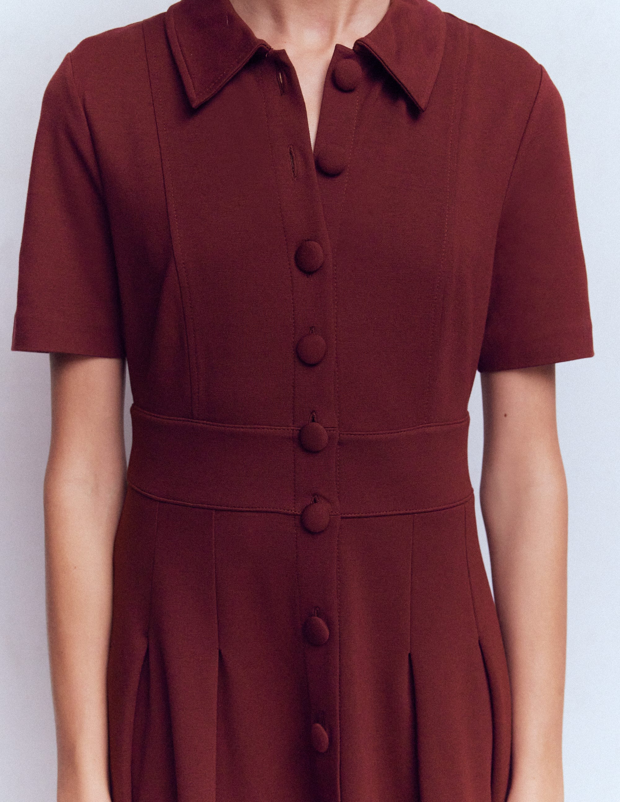 Bridget Ponte Short Dress-Deep Wisteria - Image 2