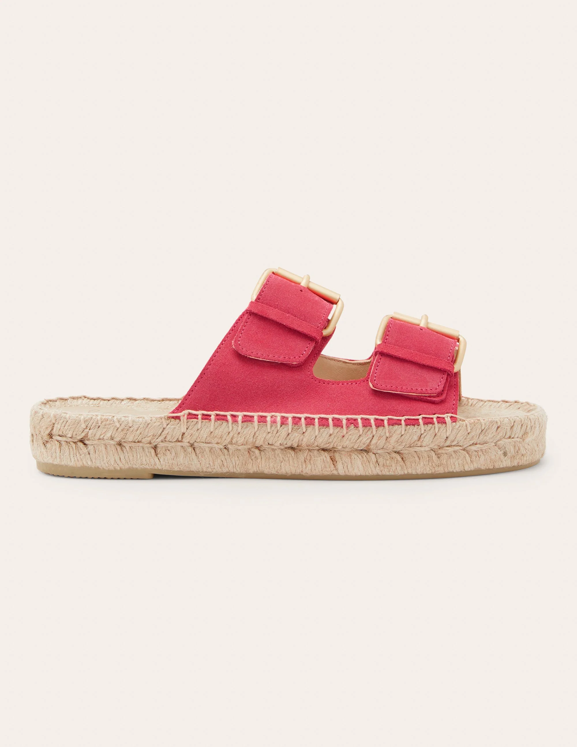 Buckle Espadrille Sandals-Rambling Rose - Image 2