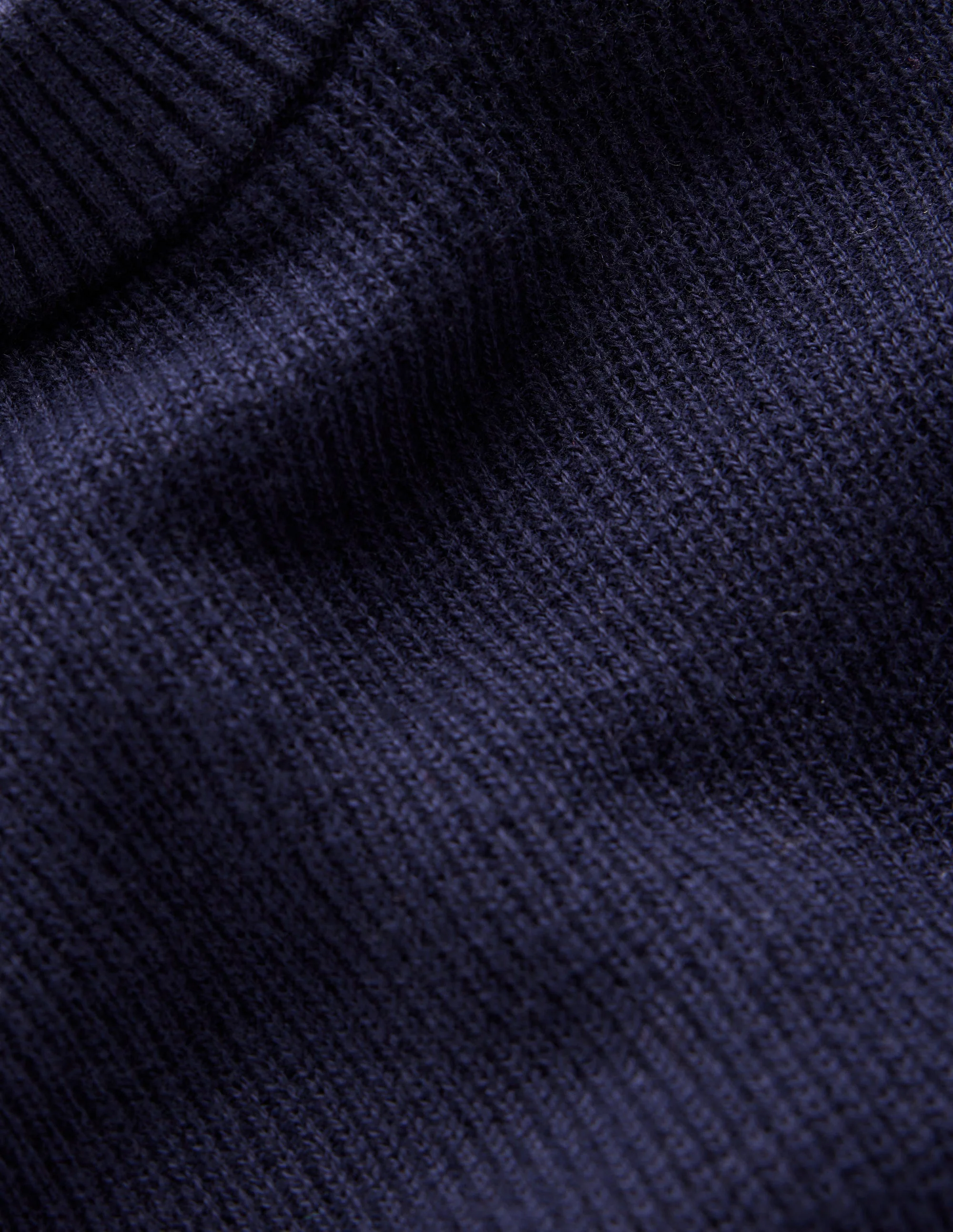 Button Shoulder Knitted Dress-Navy - Image 6