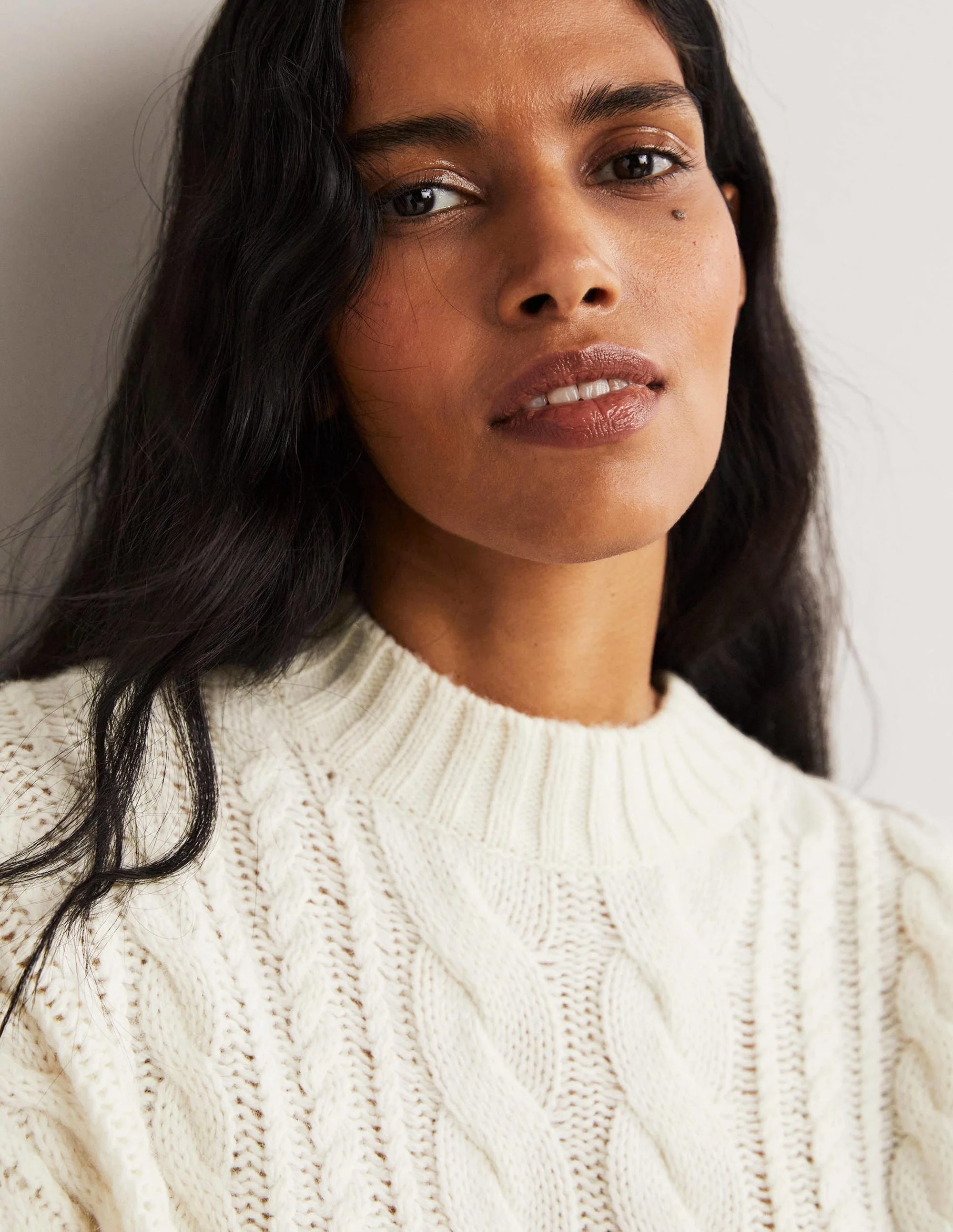 Cable Knit Sweater-Ivory - Image 2